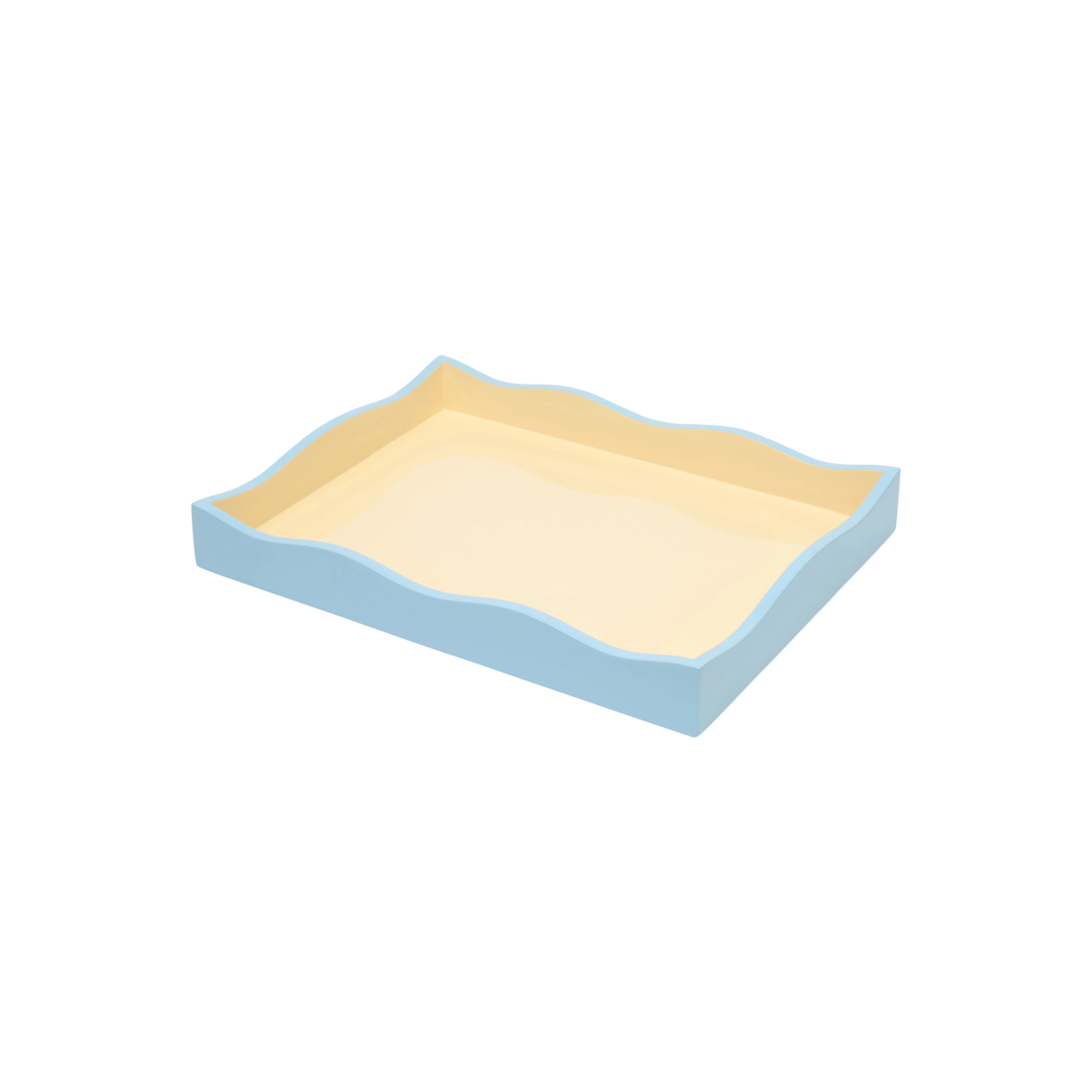 Allegra Wiggle Tray in Blue and Cream