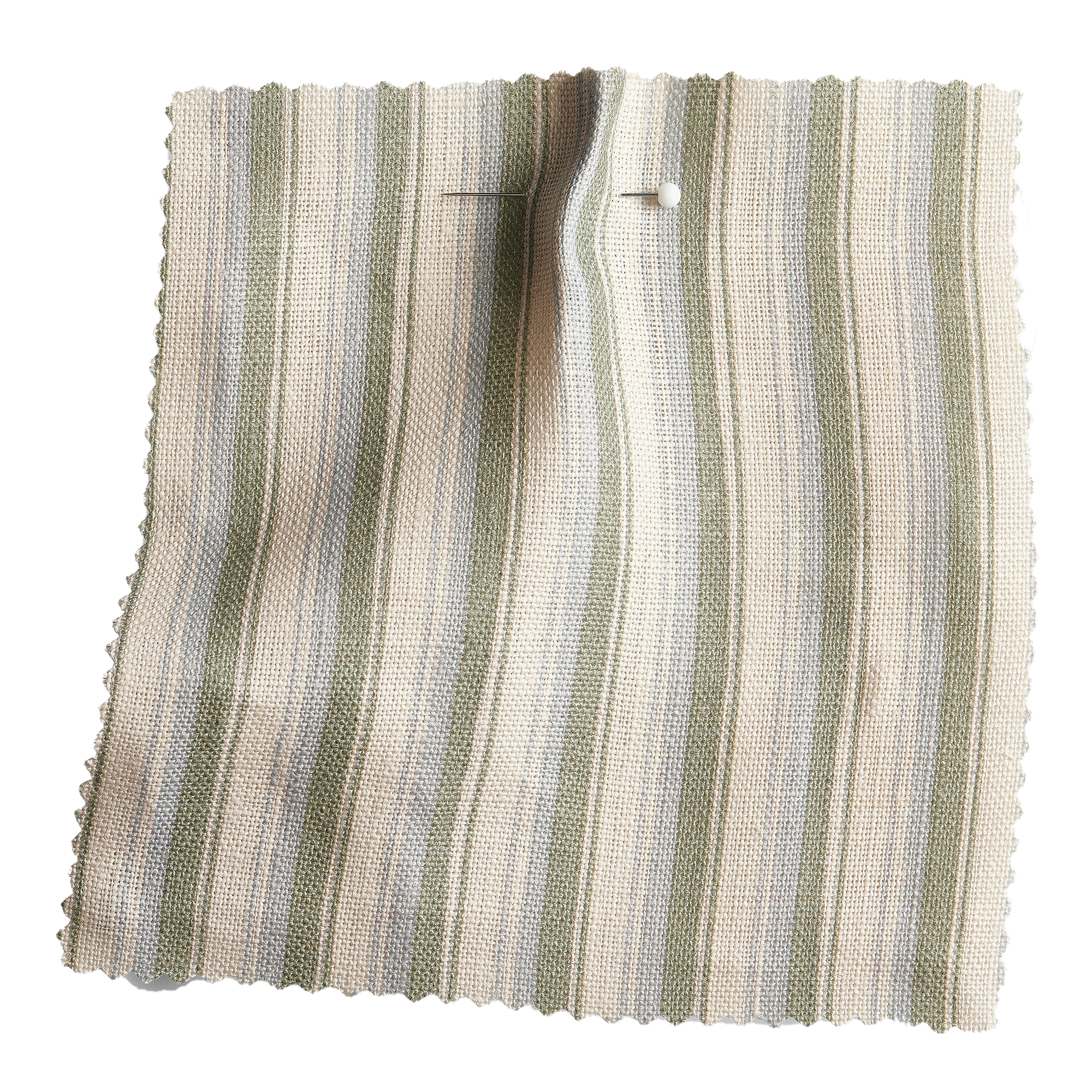 Modern Ticking Stripe Fabric | Seafoam