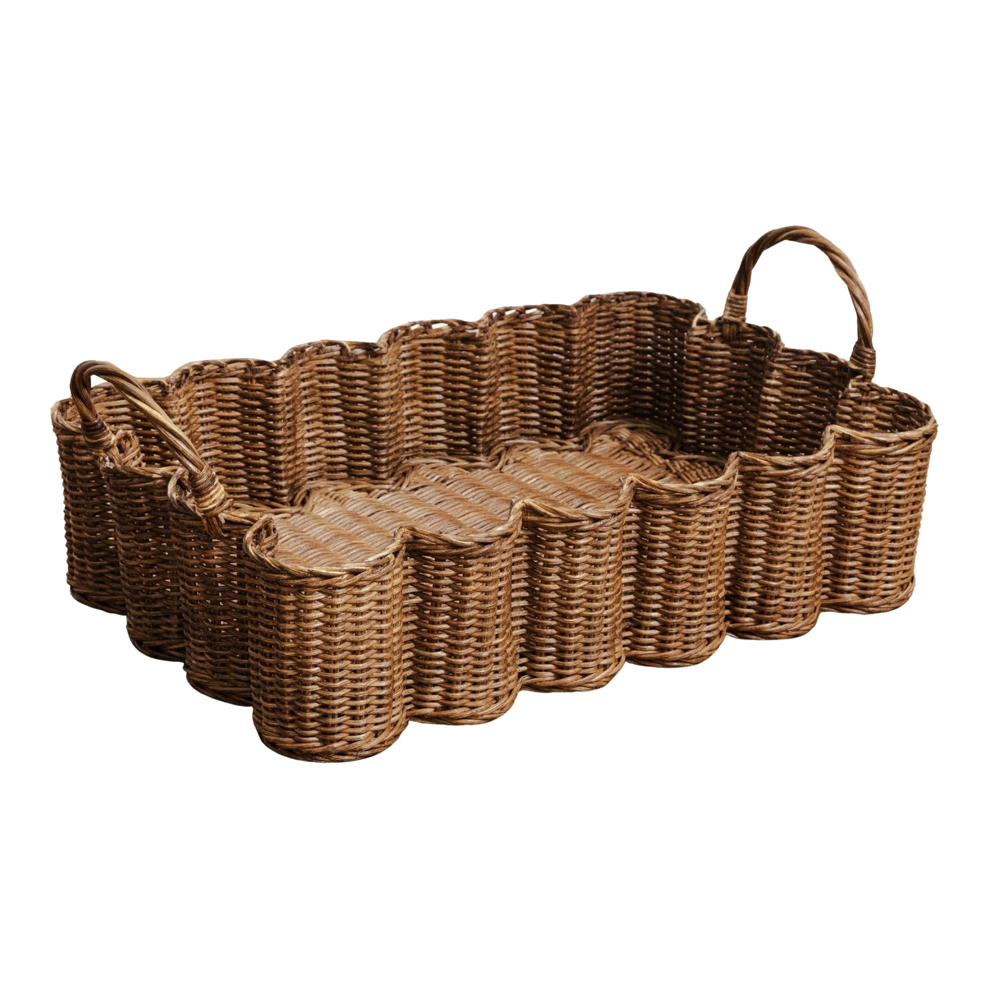 Mini Wavy Tray (Teak Stained)