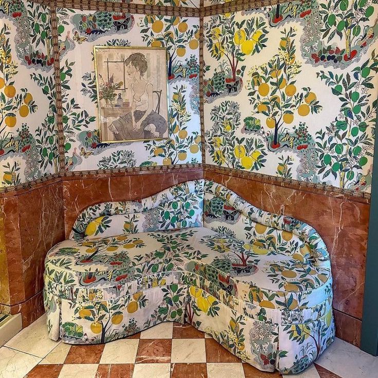 Josef Frank Citrus Garden Fringed Parasol