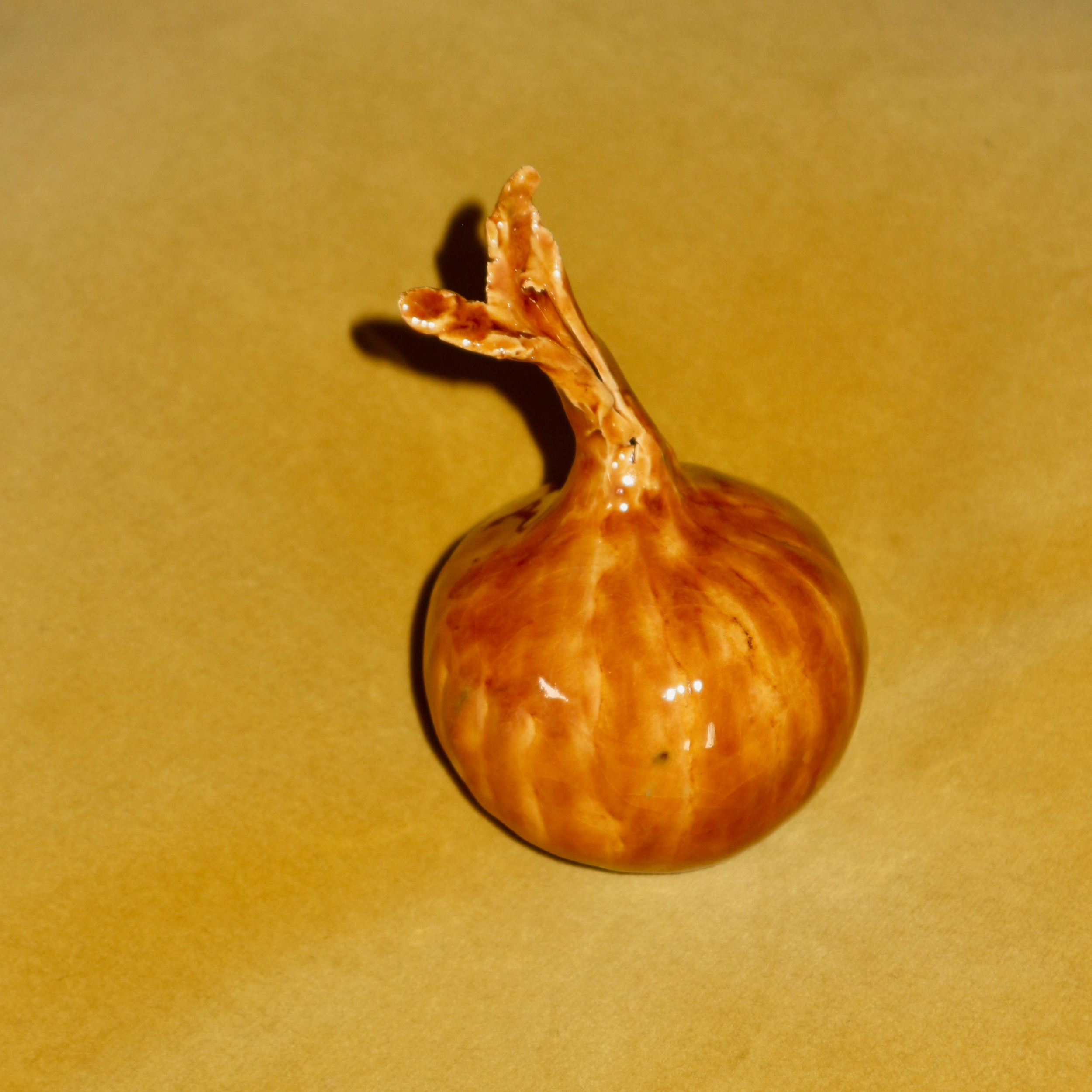Handmade Ceramic Glazed Onion Decorative
