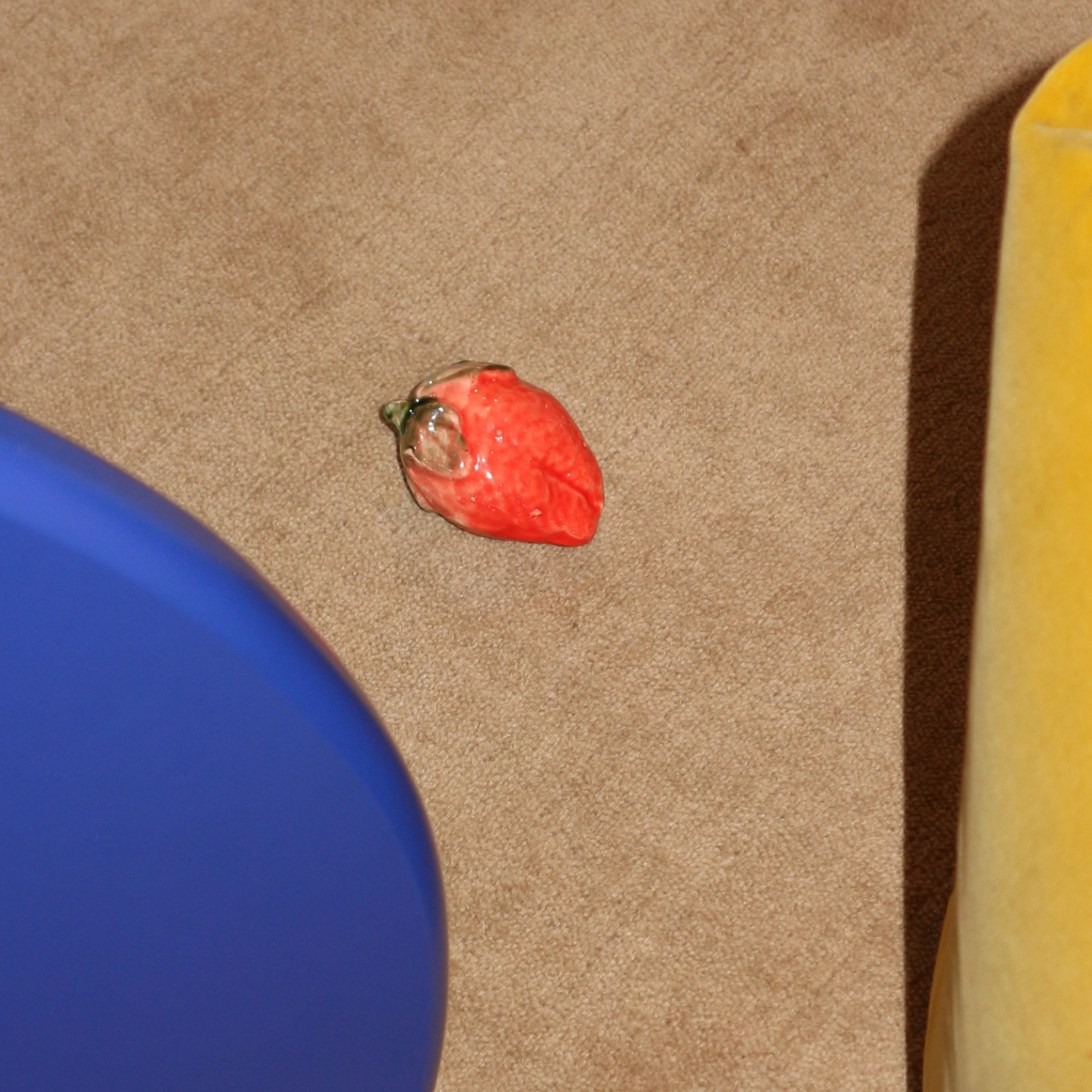 Handmade Ceramic Glazed Strawberry Decorative