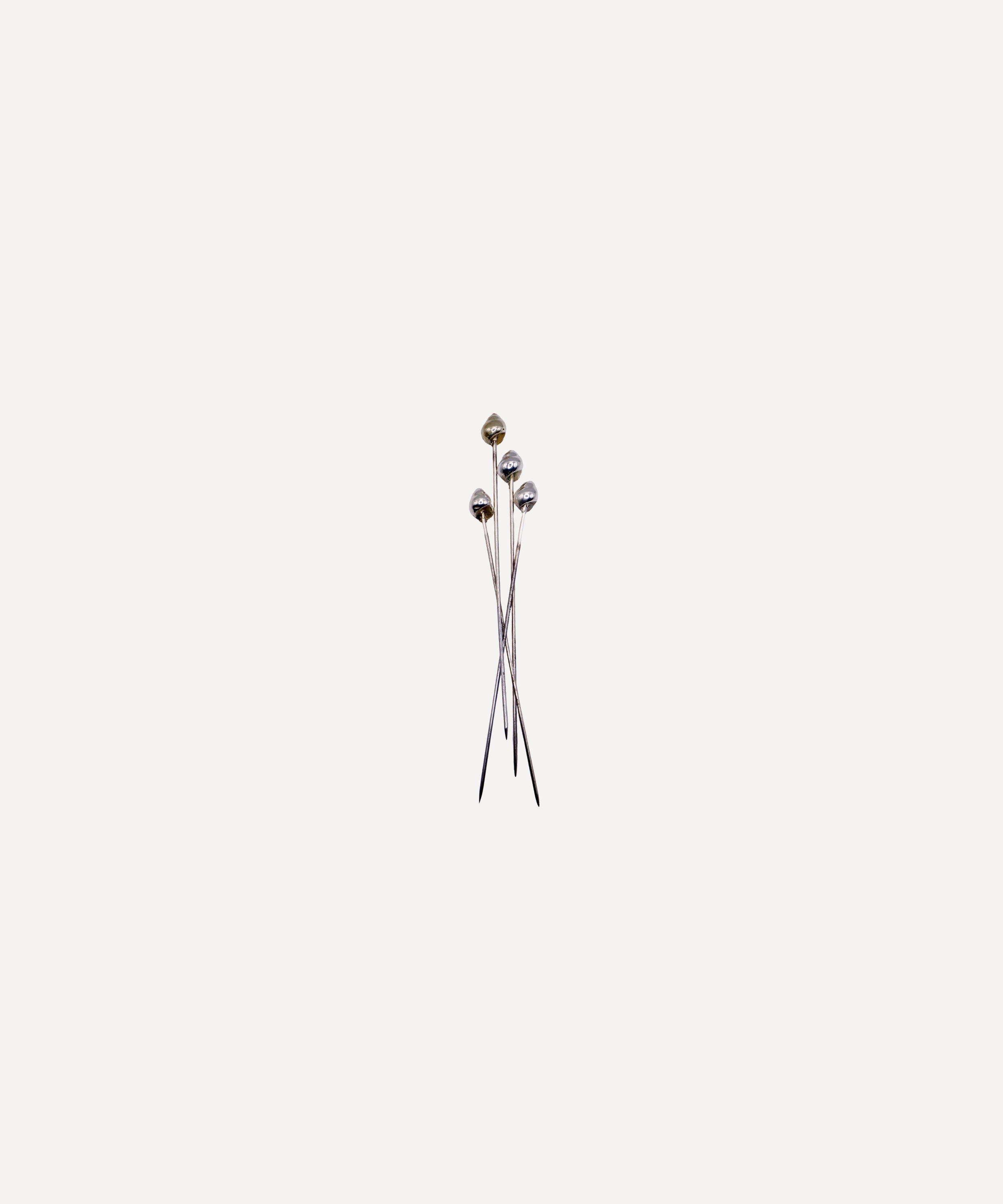 Marla Primrose Silver Plate Shell Cocktail Sticks – Set of 4