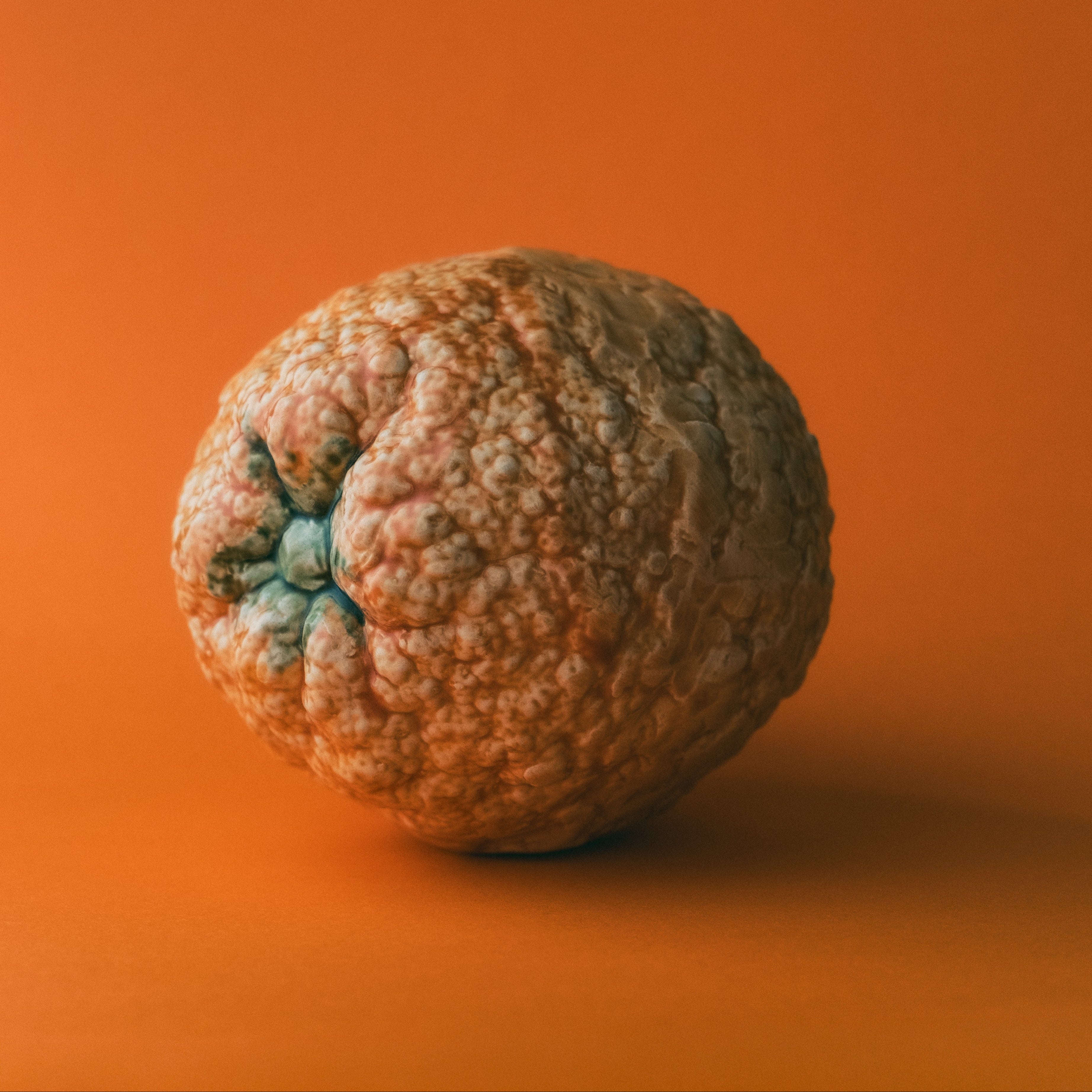 Handmade Ceramic Glazed Orange Decorative