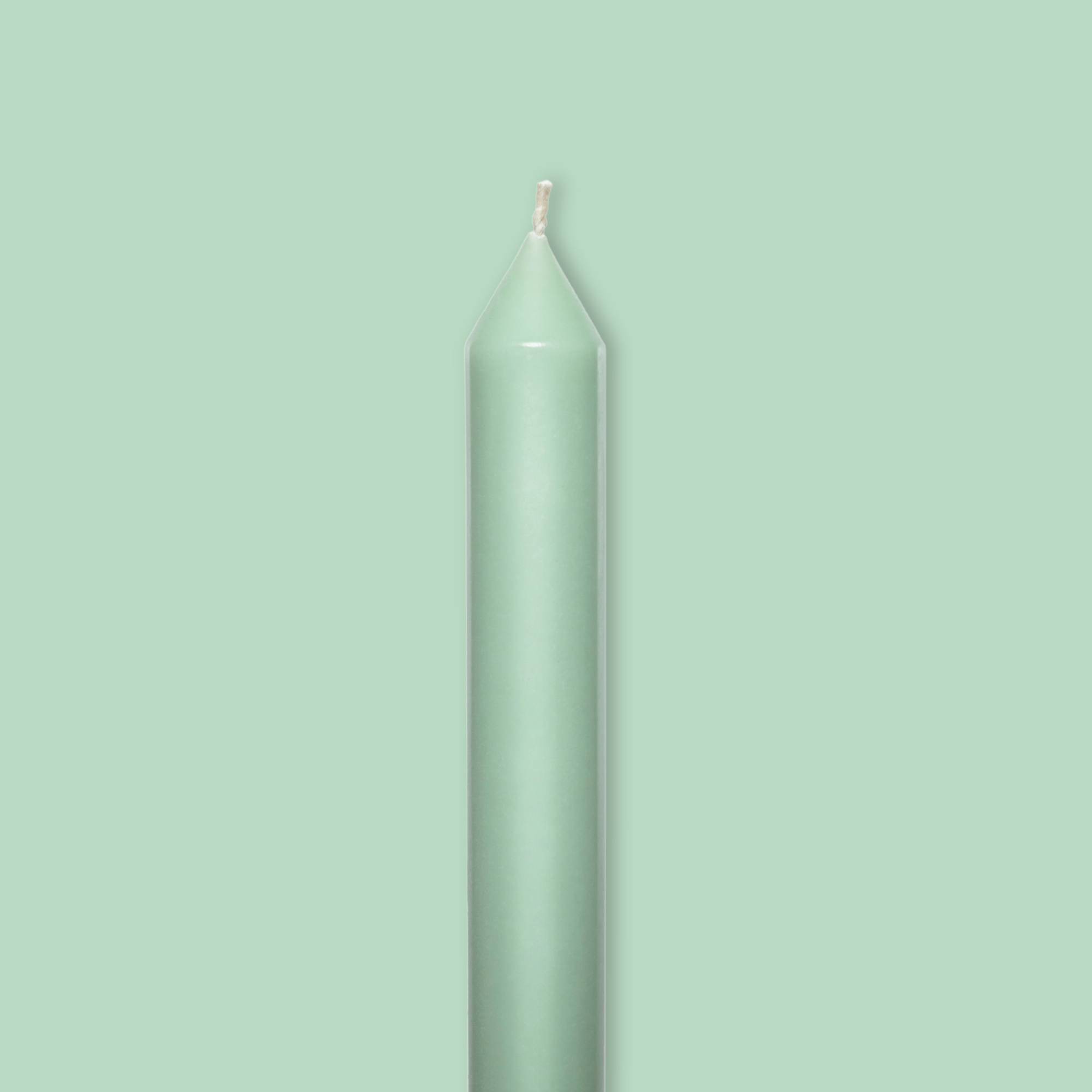 Minty Tapered Candle Pair
