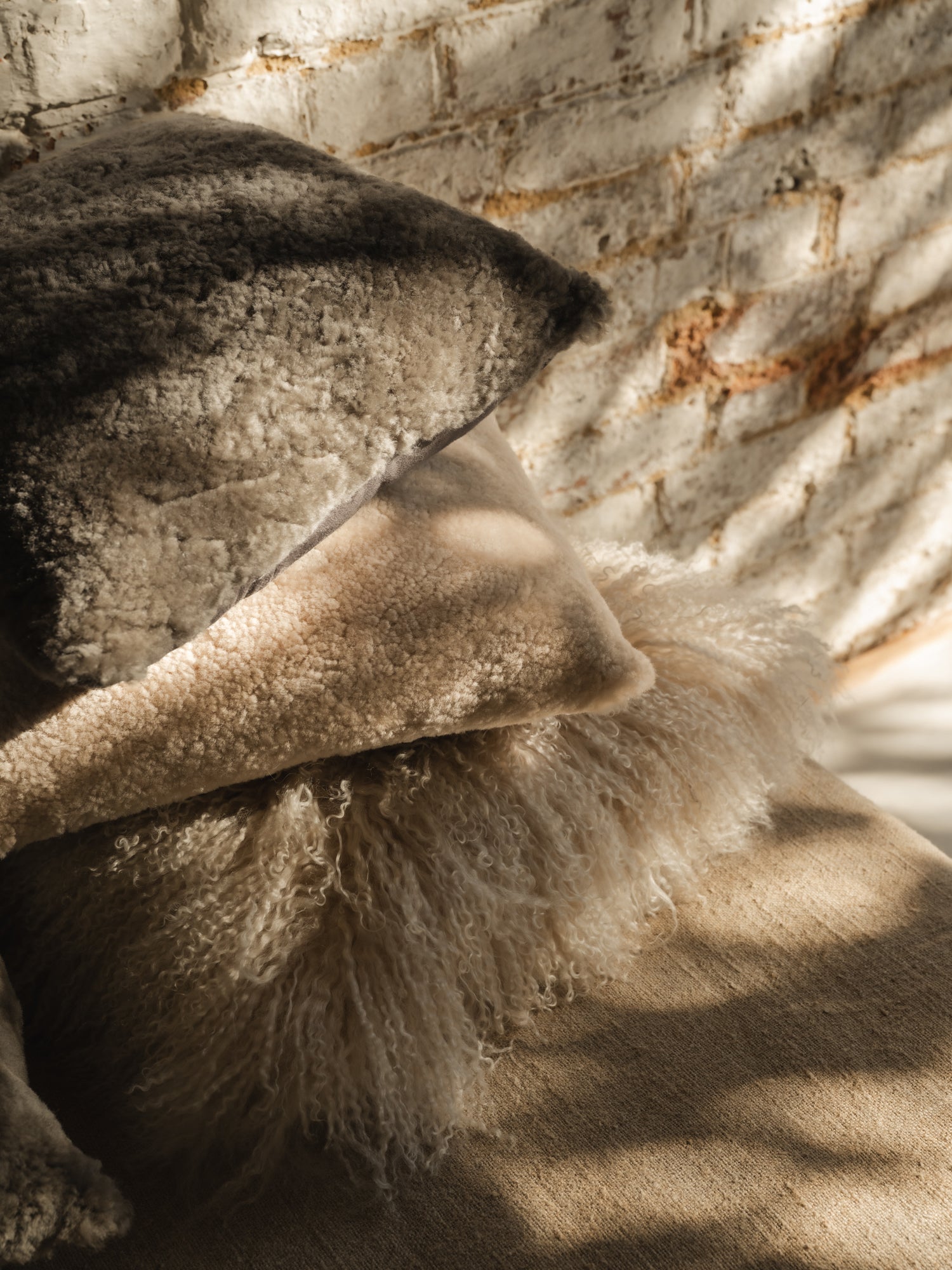Shearling Cushion | Mist