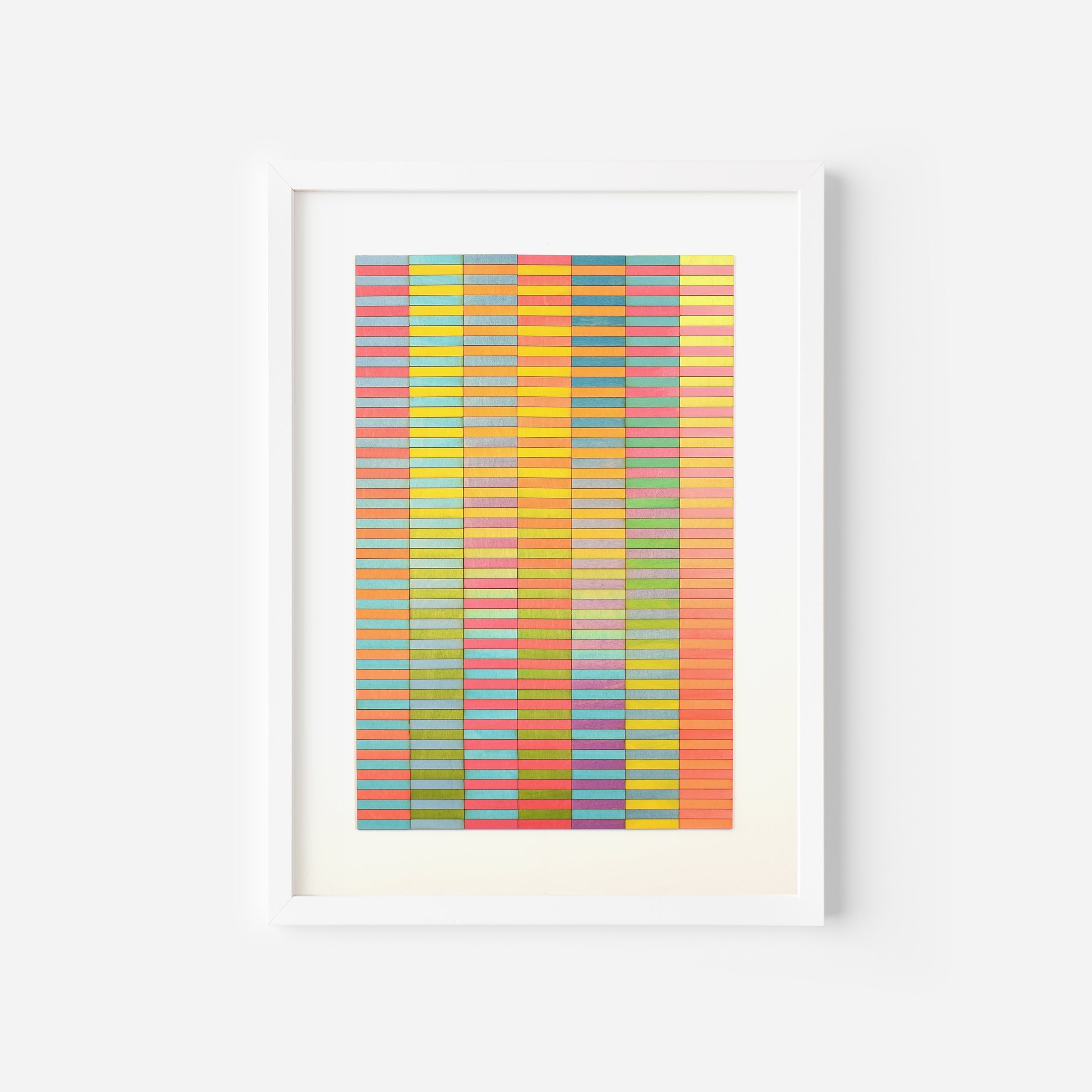 Stripe Blocks Colour Study Painting