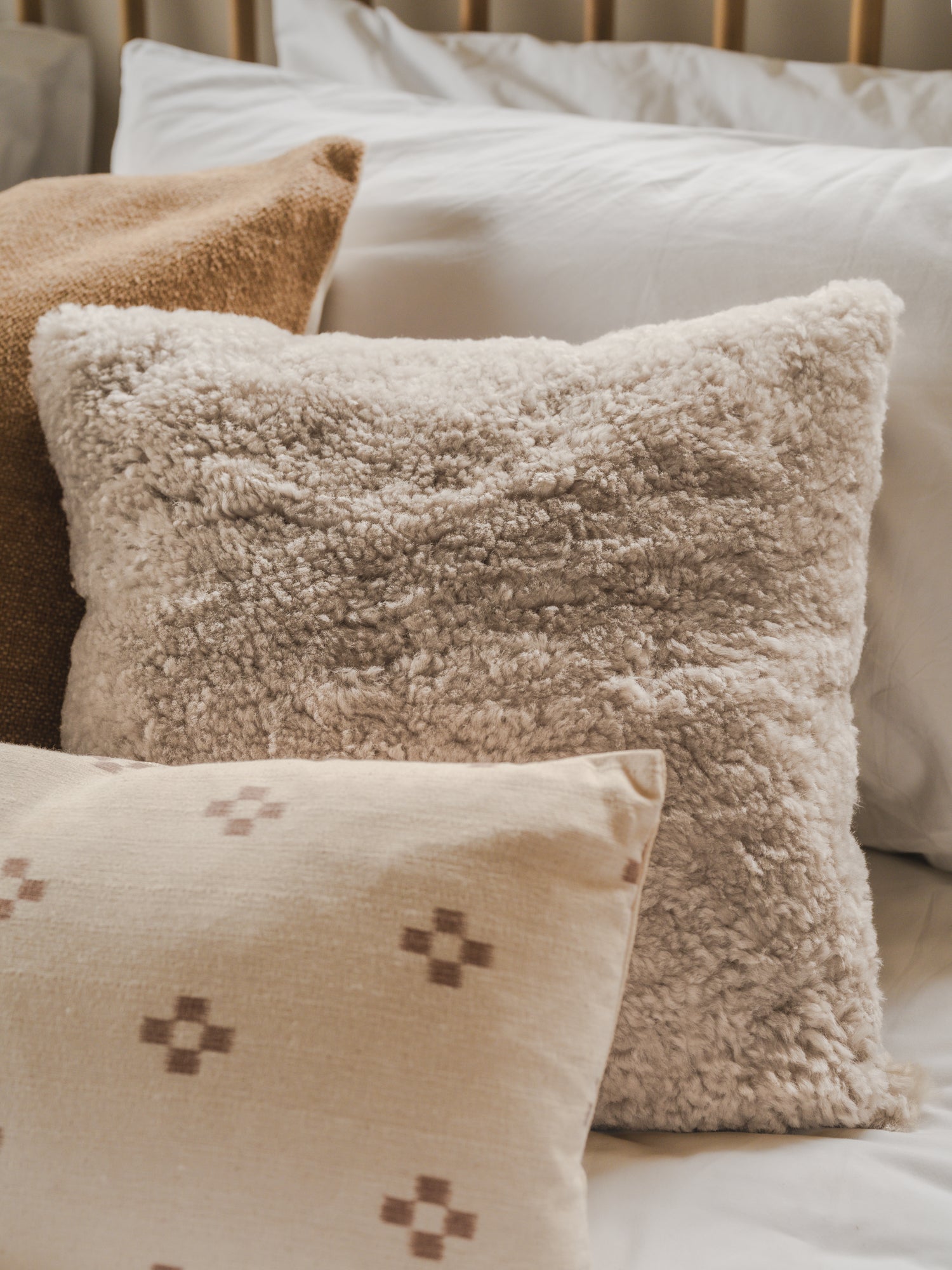 Shearling Cushion - Moonlight