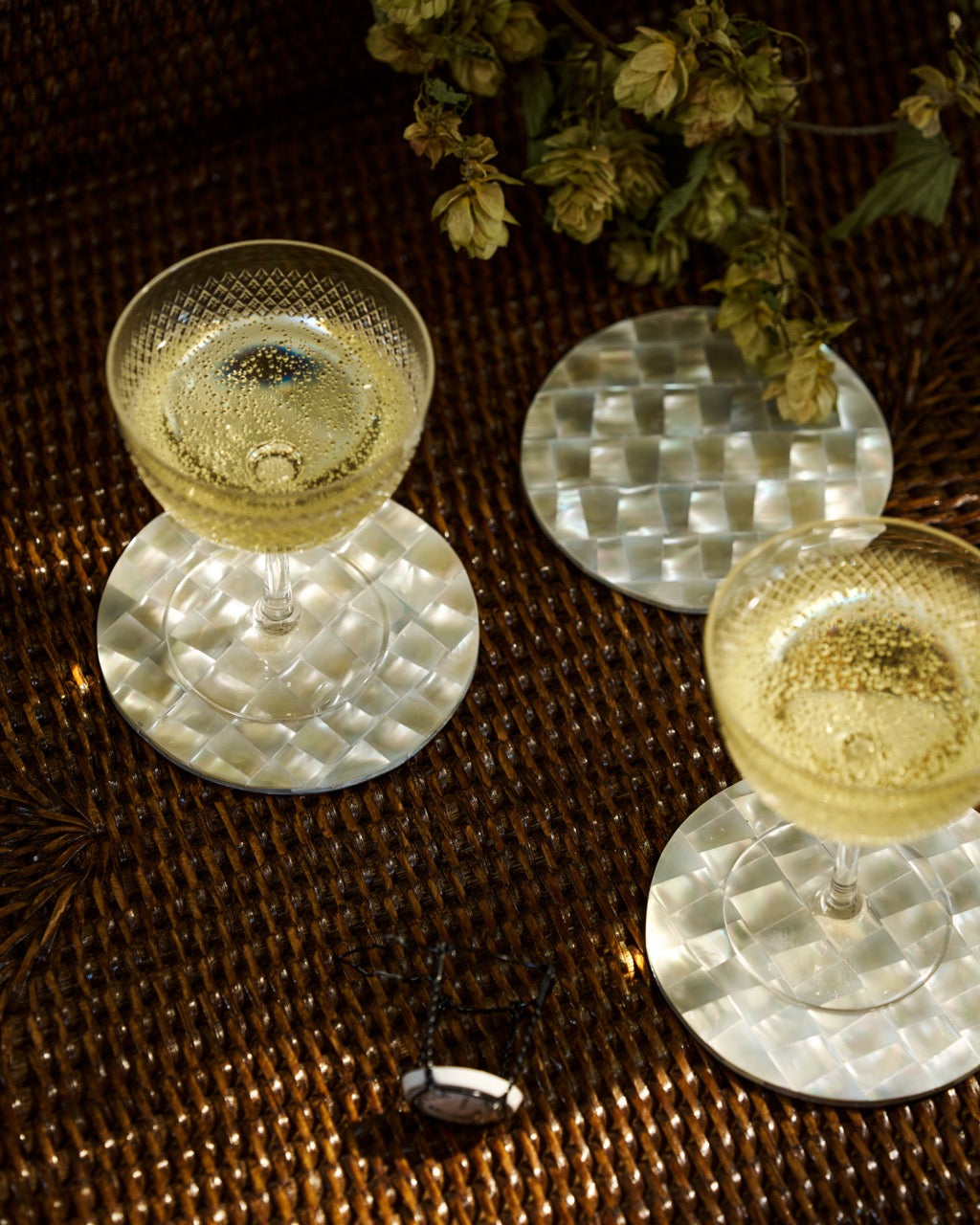 Kala Mother-of-Pearl Coasters (pair)