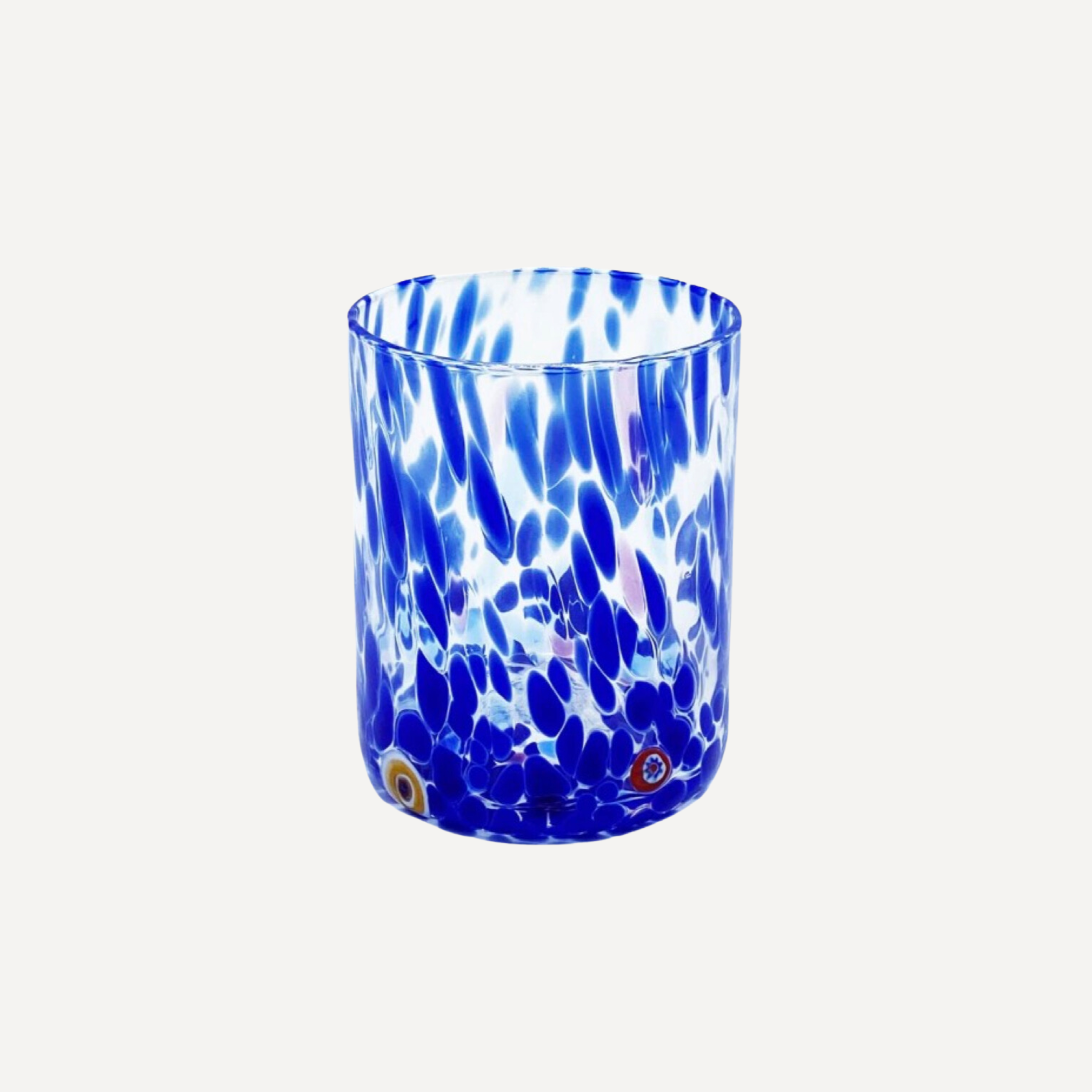 Blue Handblown Murano Glass Tumbler