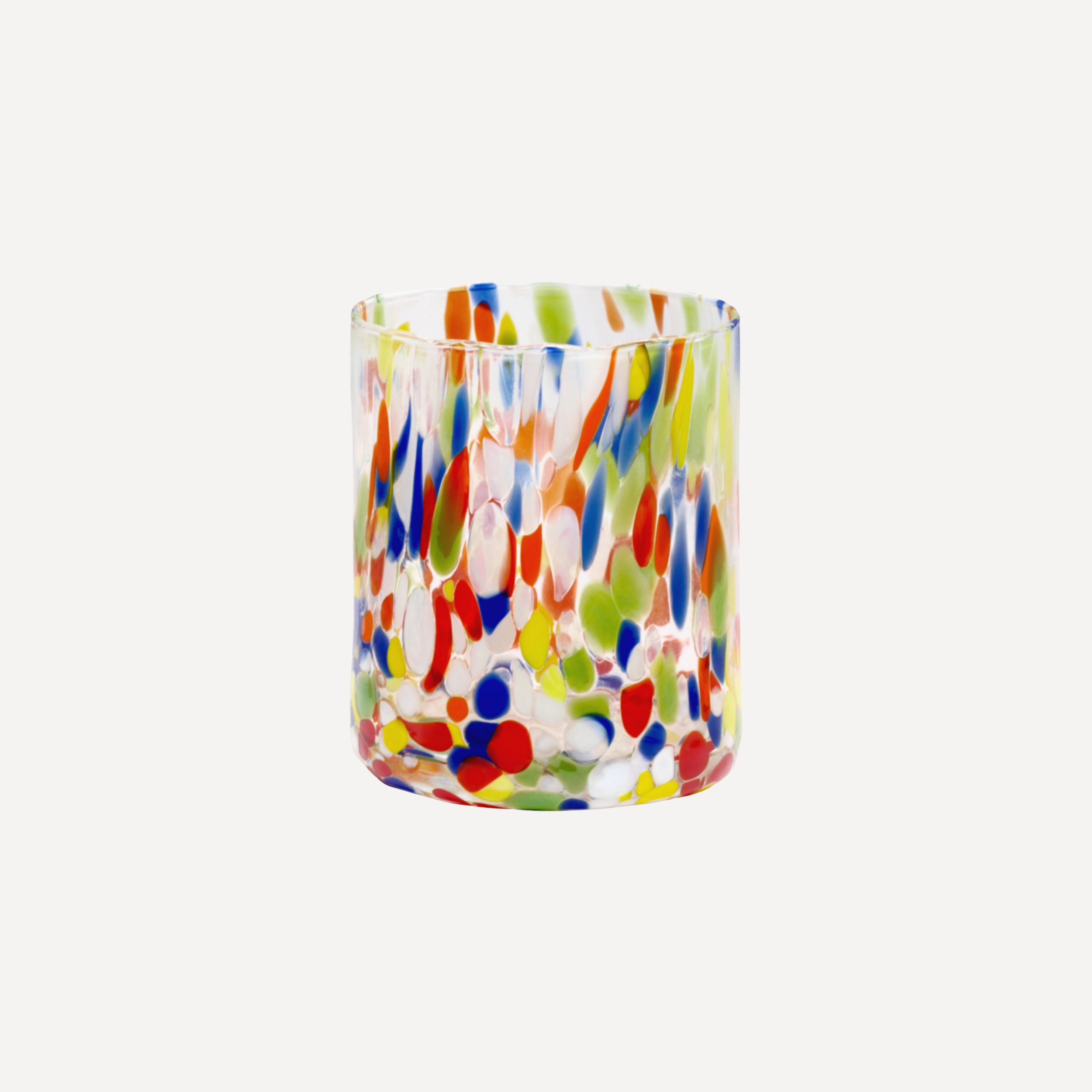 Multicolour Handblown Murano Glass Tumbler