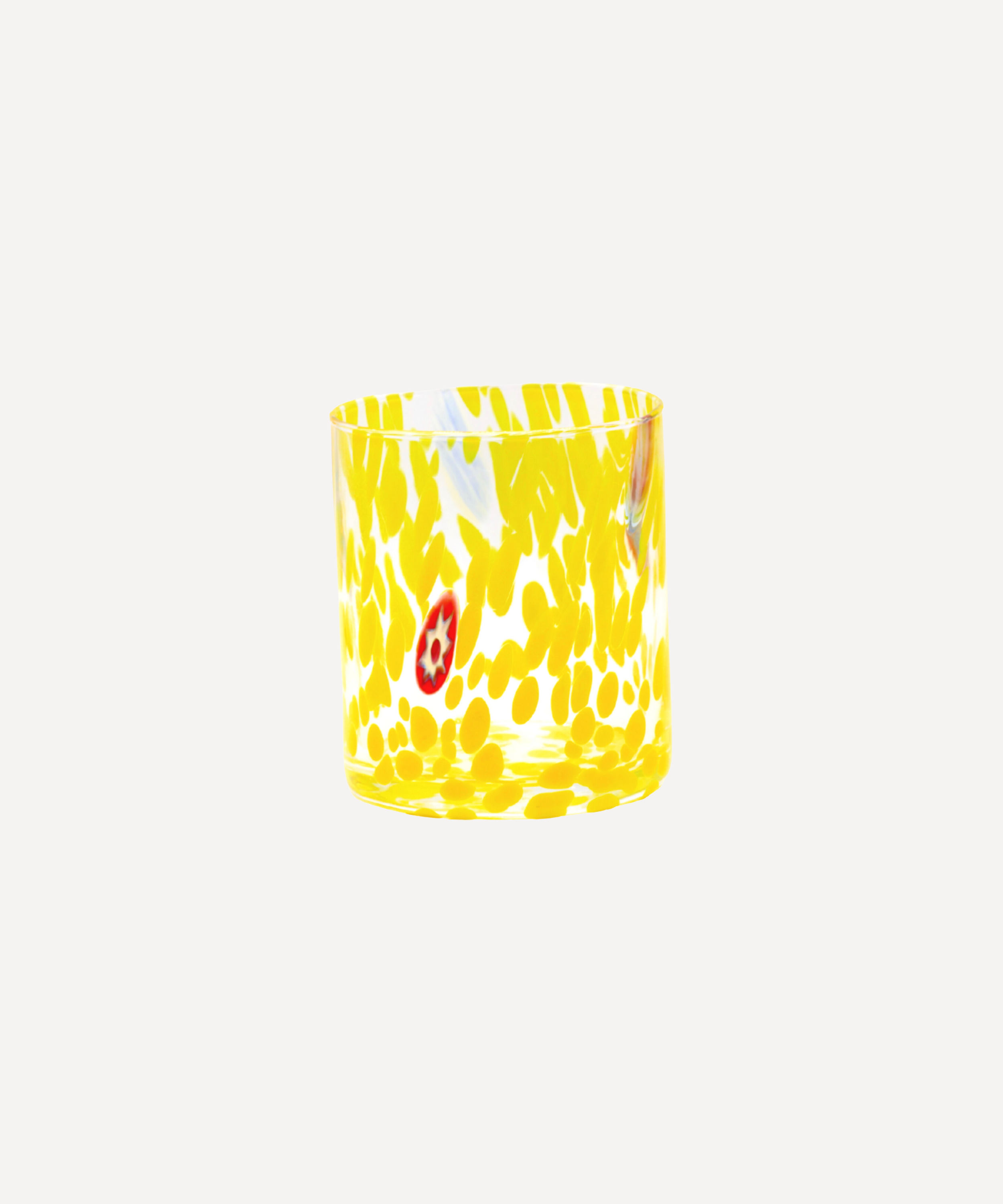 Marla Primrose Yellow Murano Glass Tumbler – Handblown Venetian Glassware