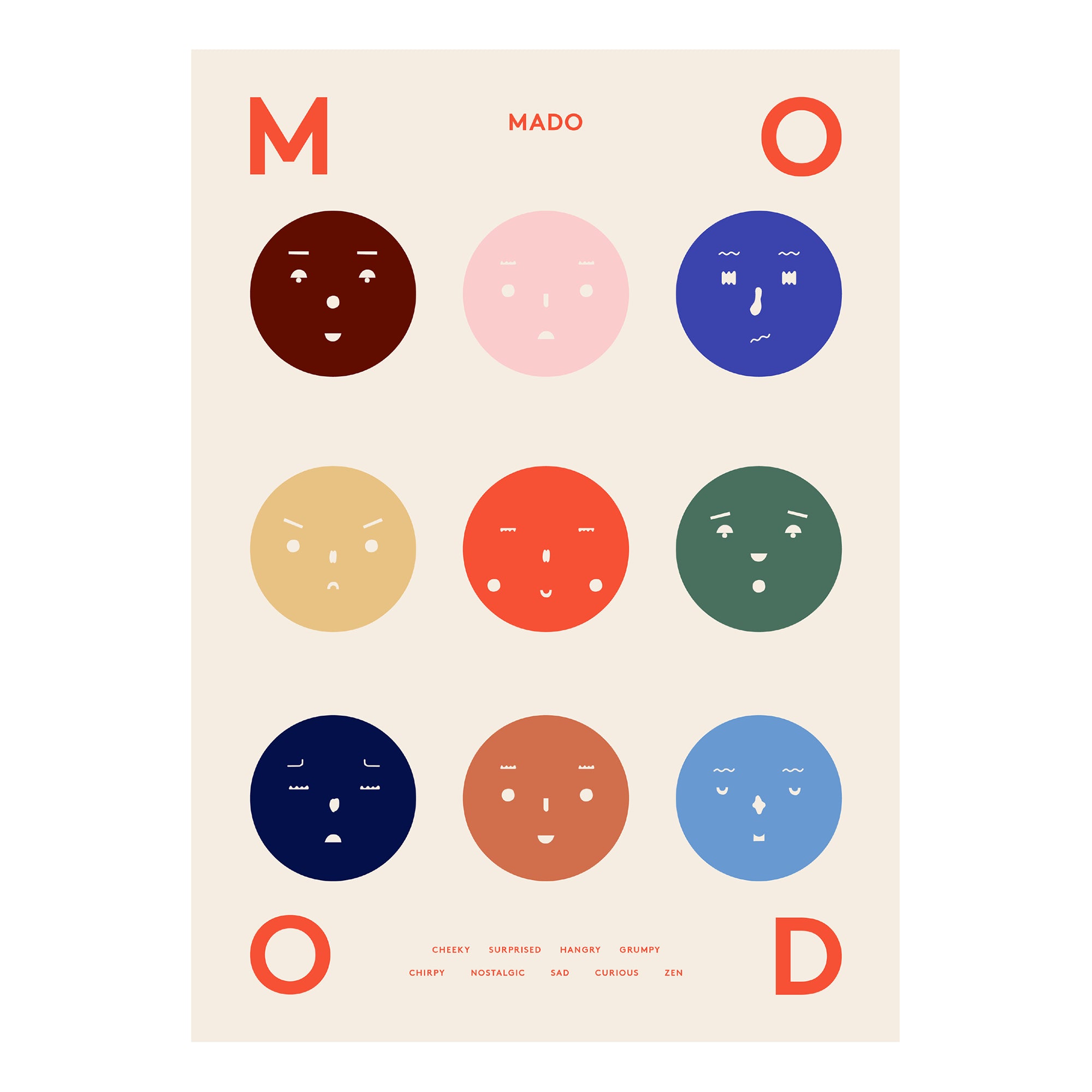 Nine Moods Print by All The Way To Paris