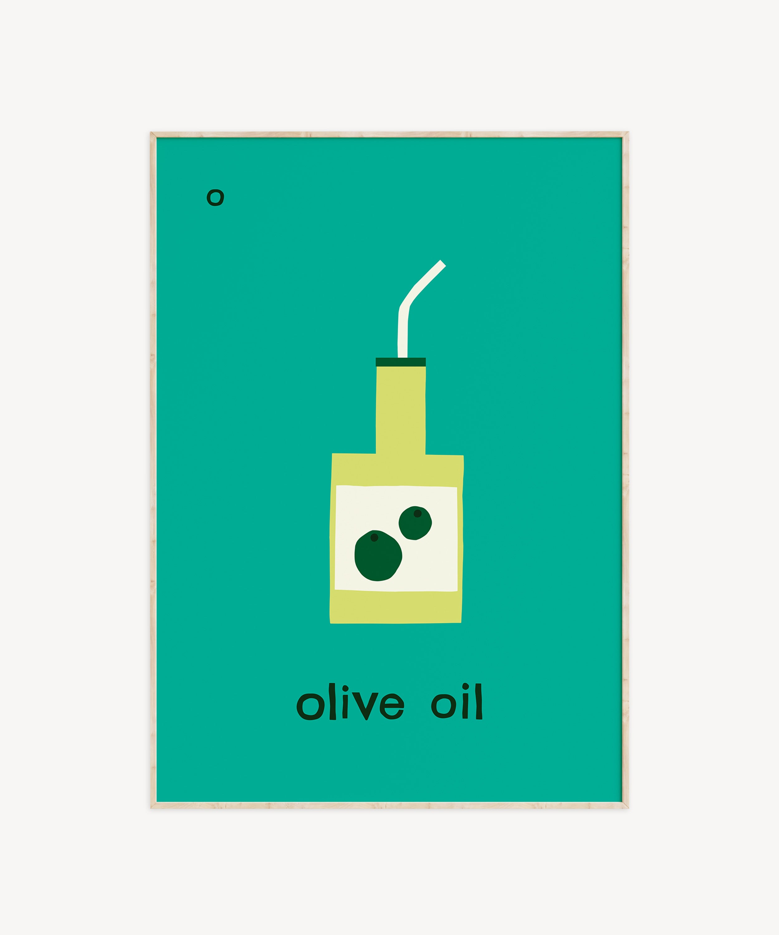 O for Olive Oil Print