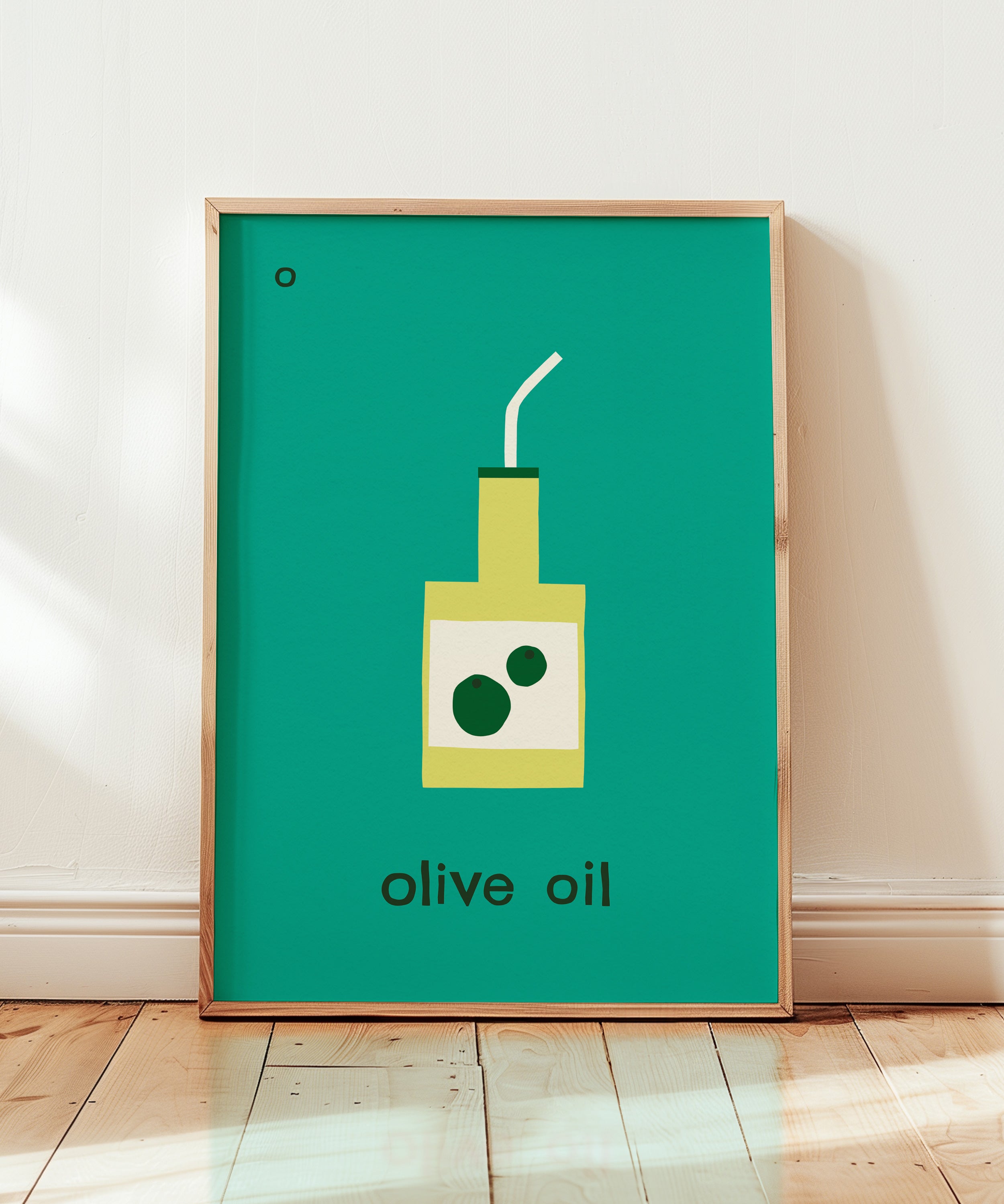 O for Olive Oil Print