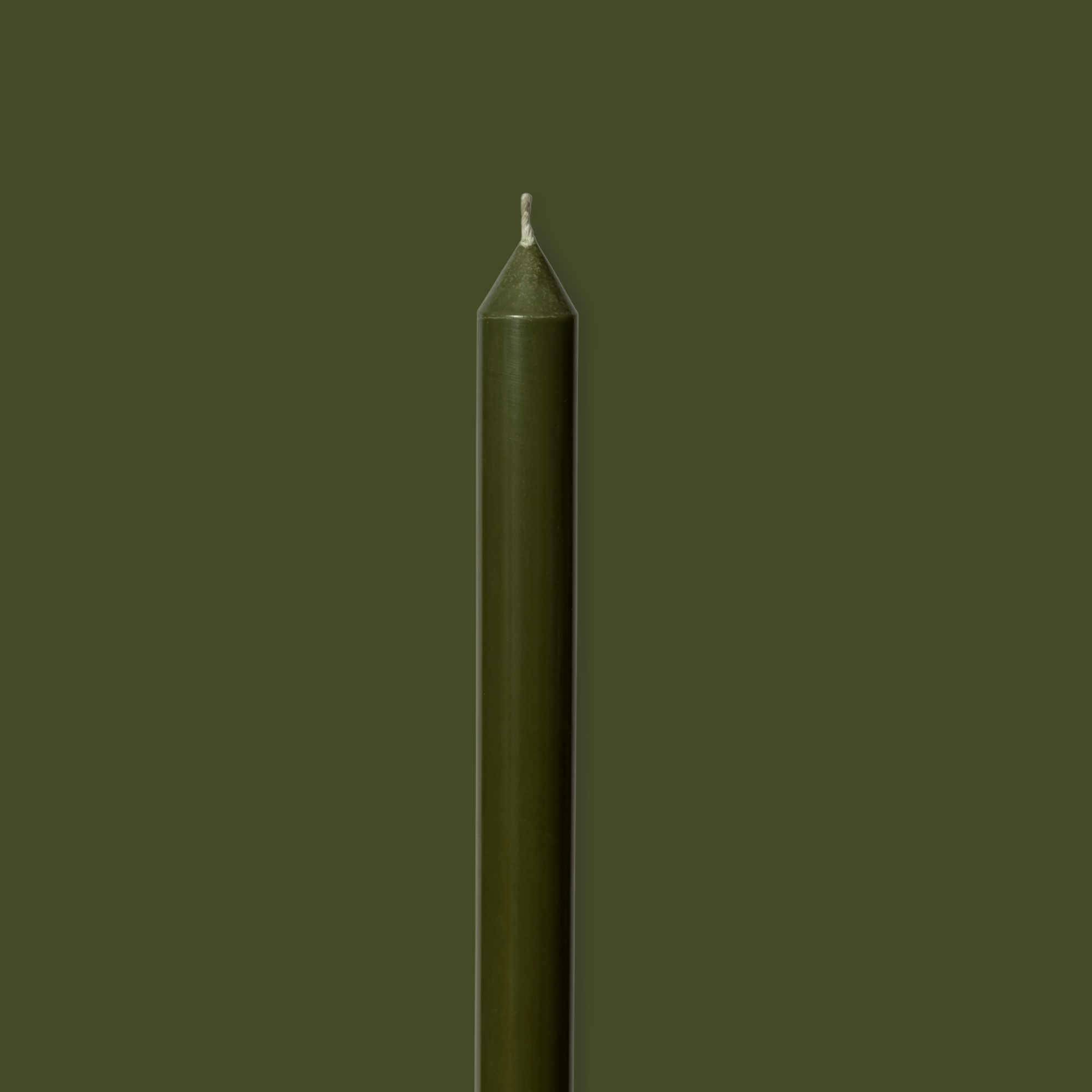 Olive Tapered Candle Pair