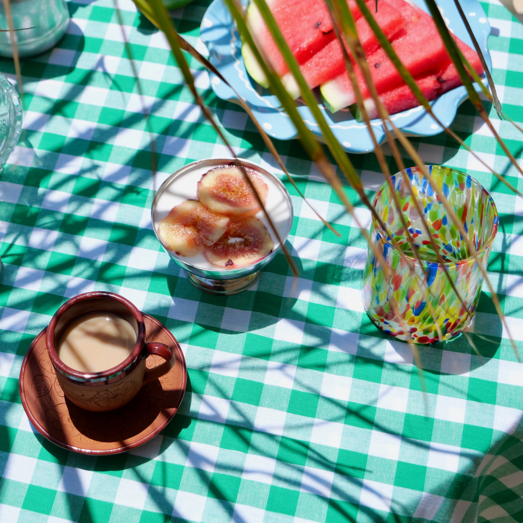 Multicolour Handblown Murano Glass Tumbler