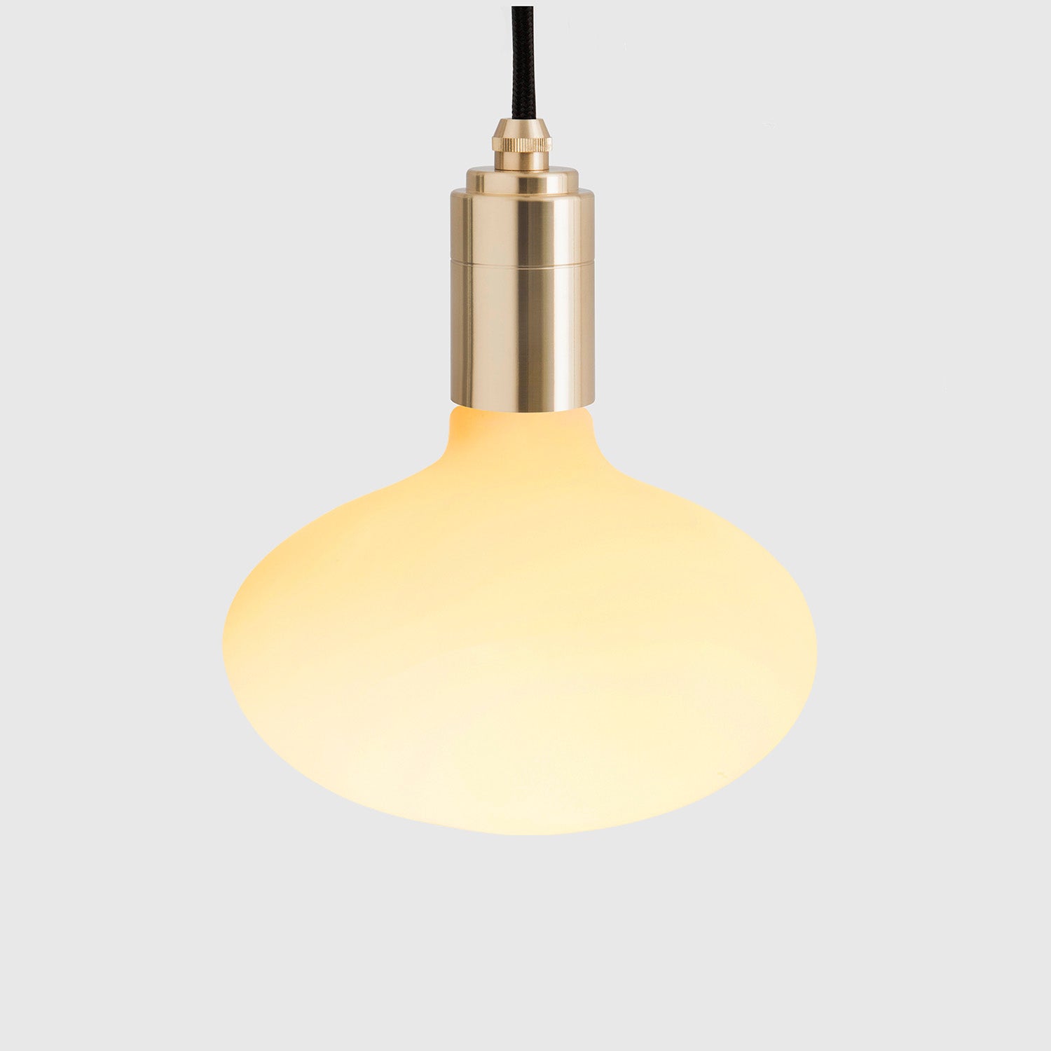 Oval Dim-to-Warm Pendant Light in Brass