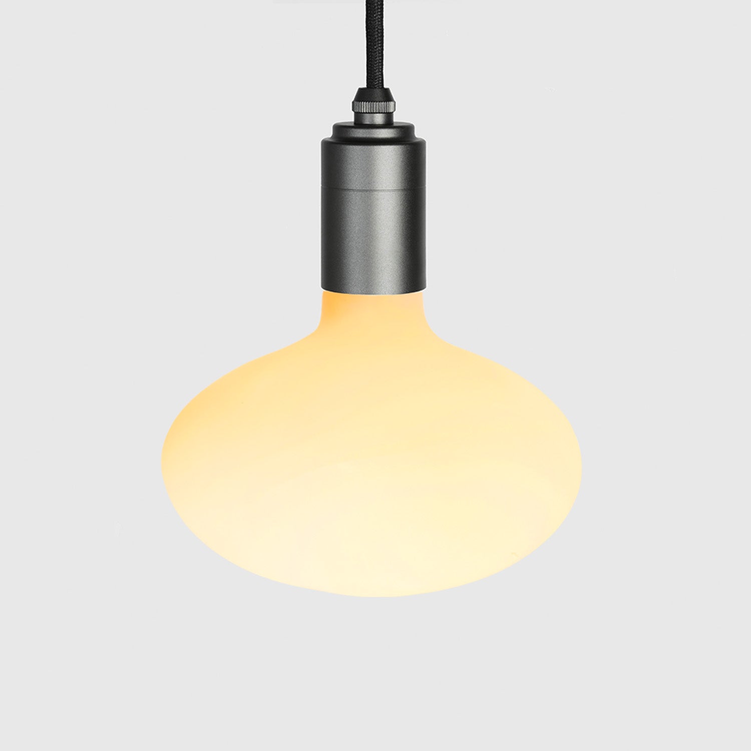 Oval Dim-to-Warm Pendant Light in Graphite