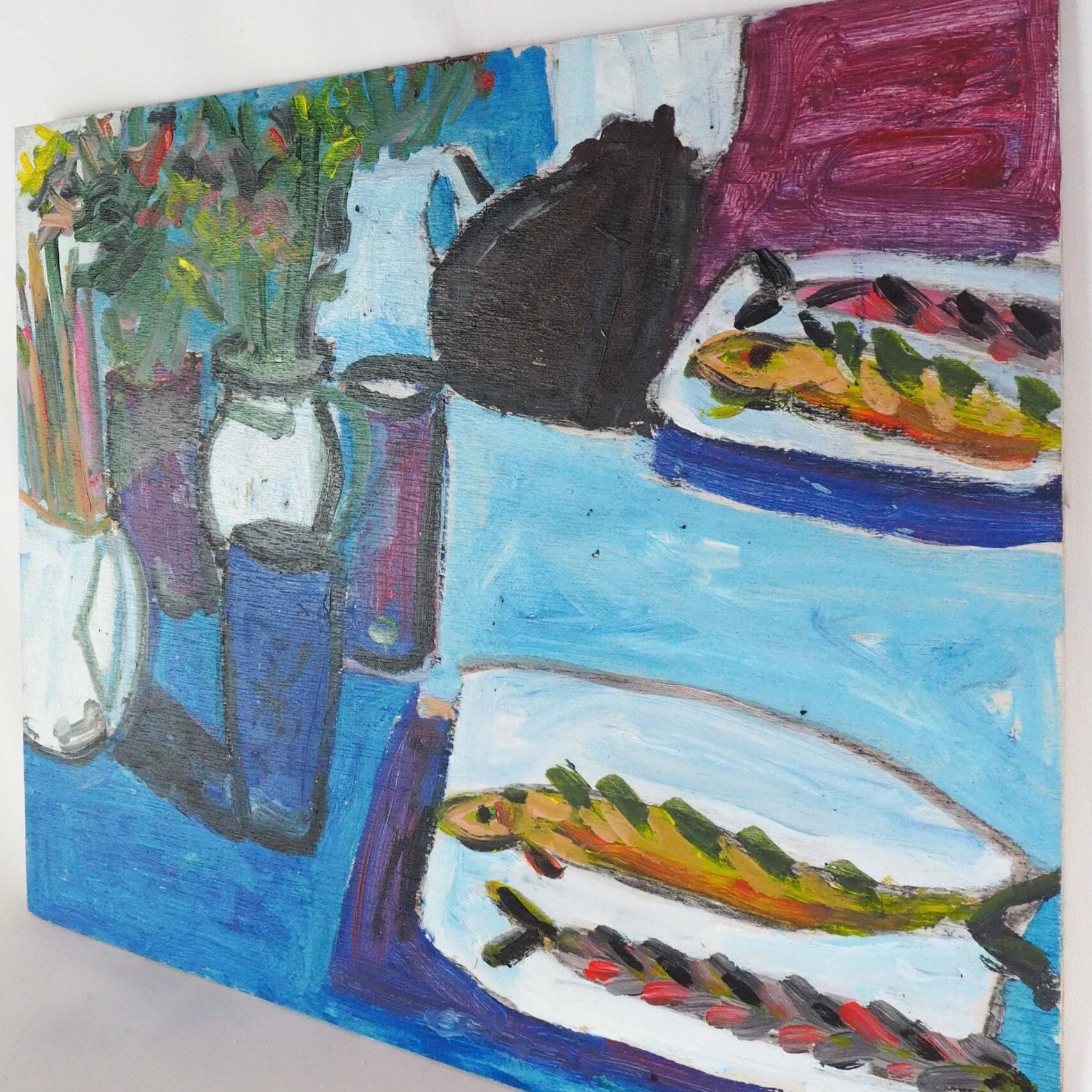 Oil on Board Still Life Painting
