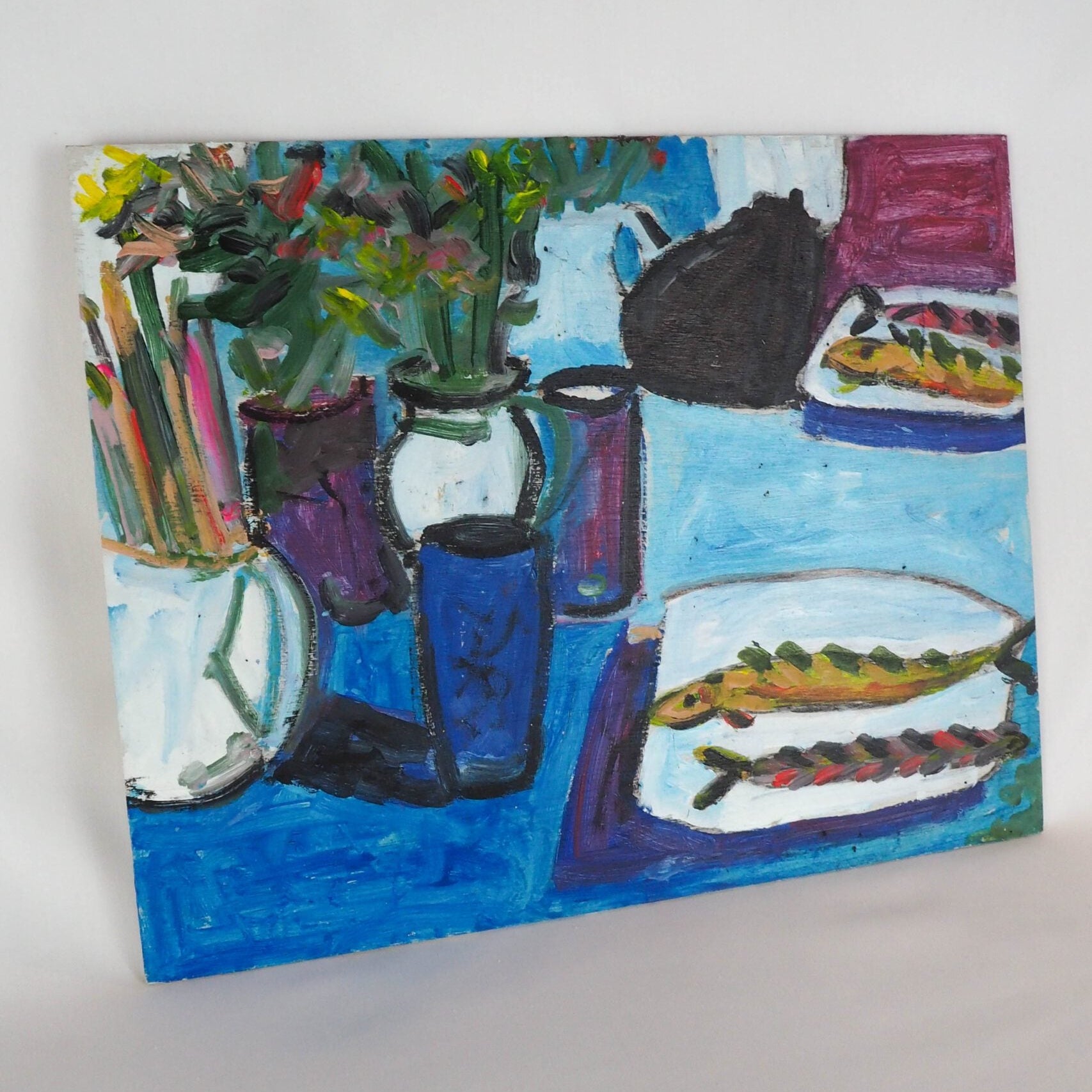Oil on Board Still Life Painting