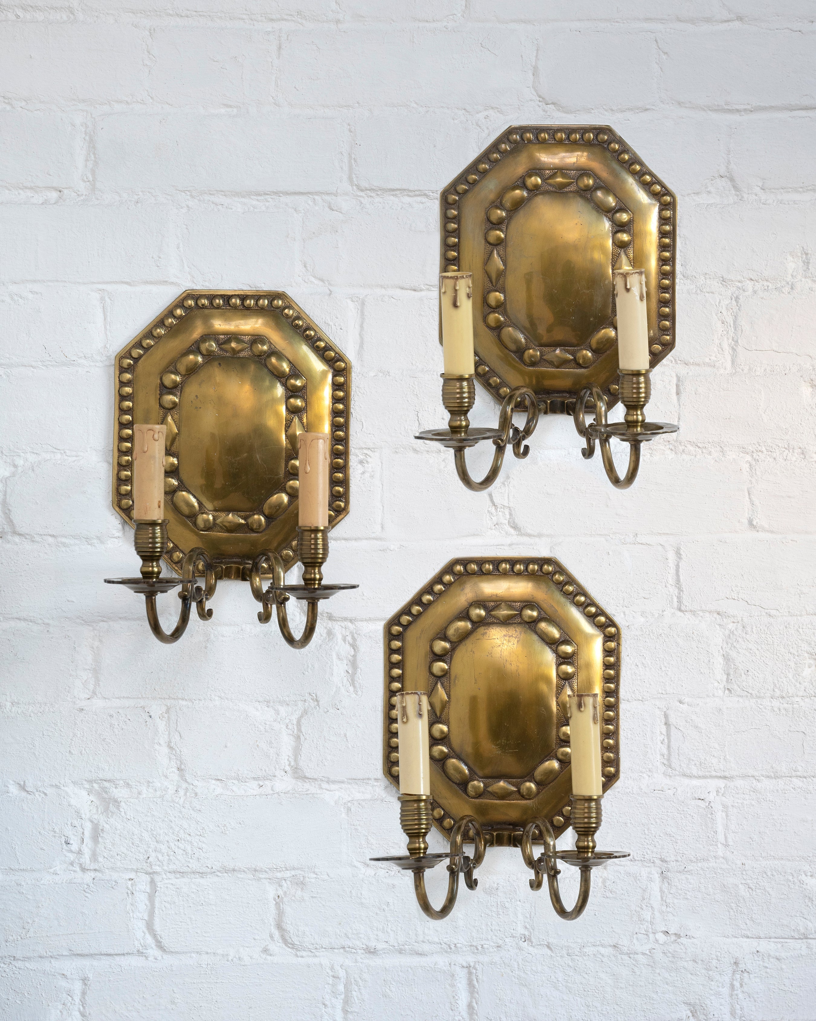 Neoclassic Bronze Wall Sconces