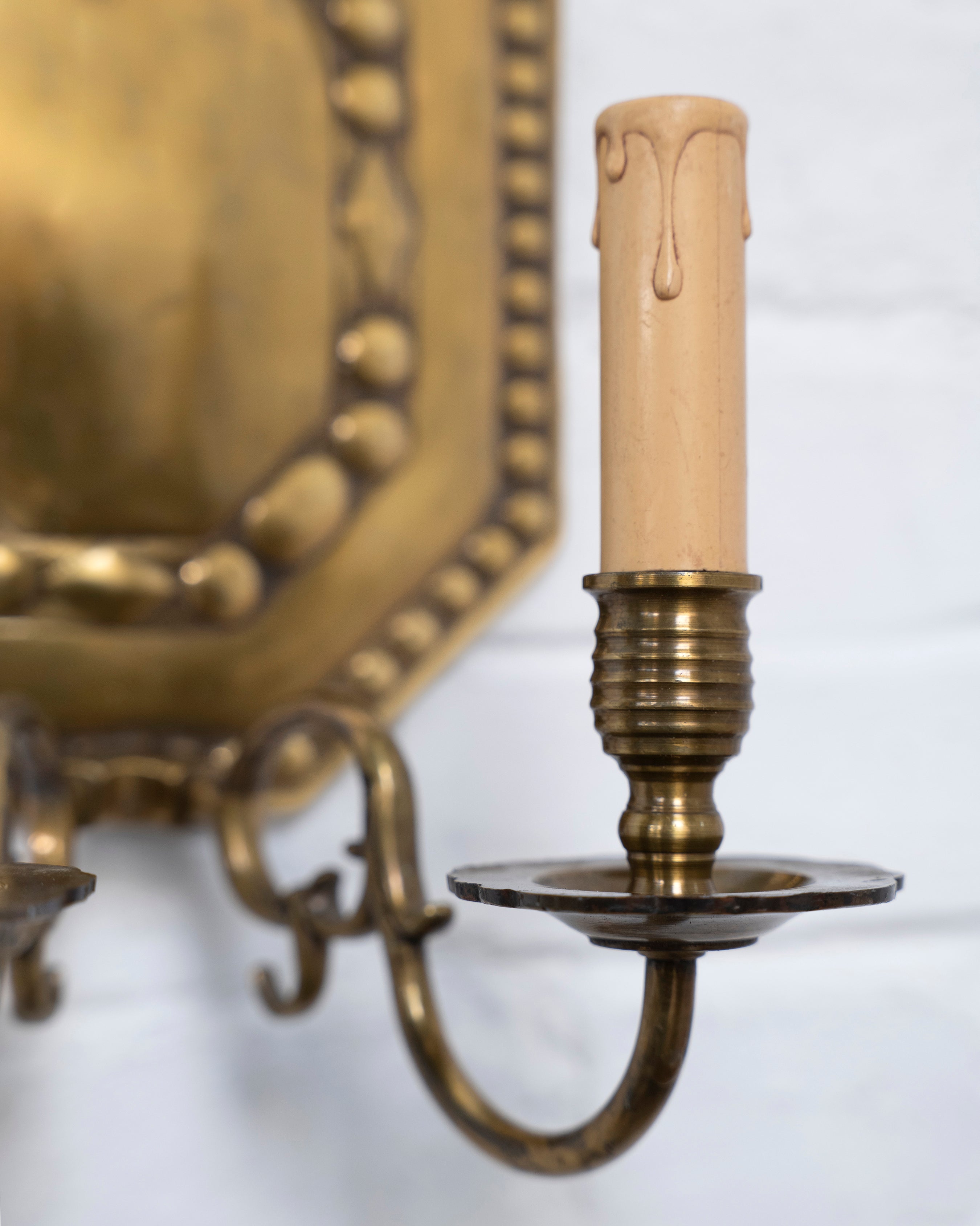 Neoclassic Bronze Wall Sconces