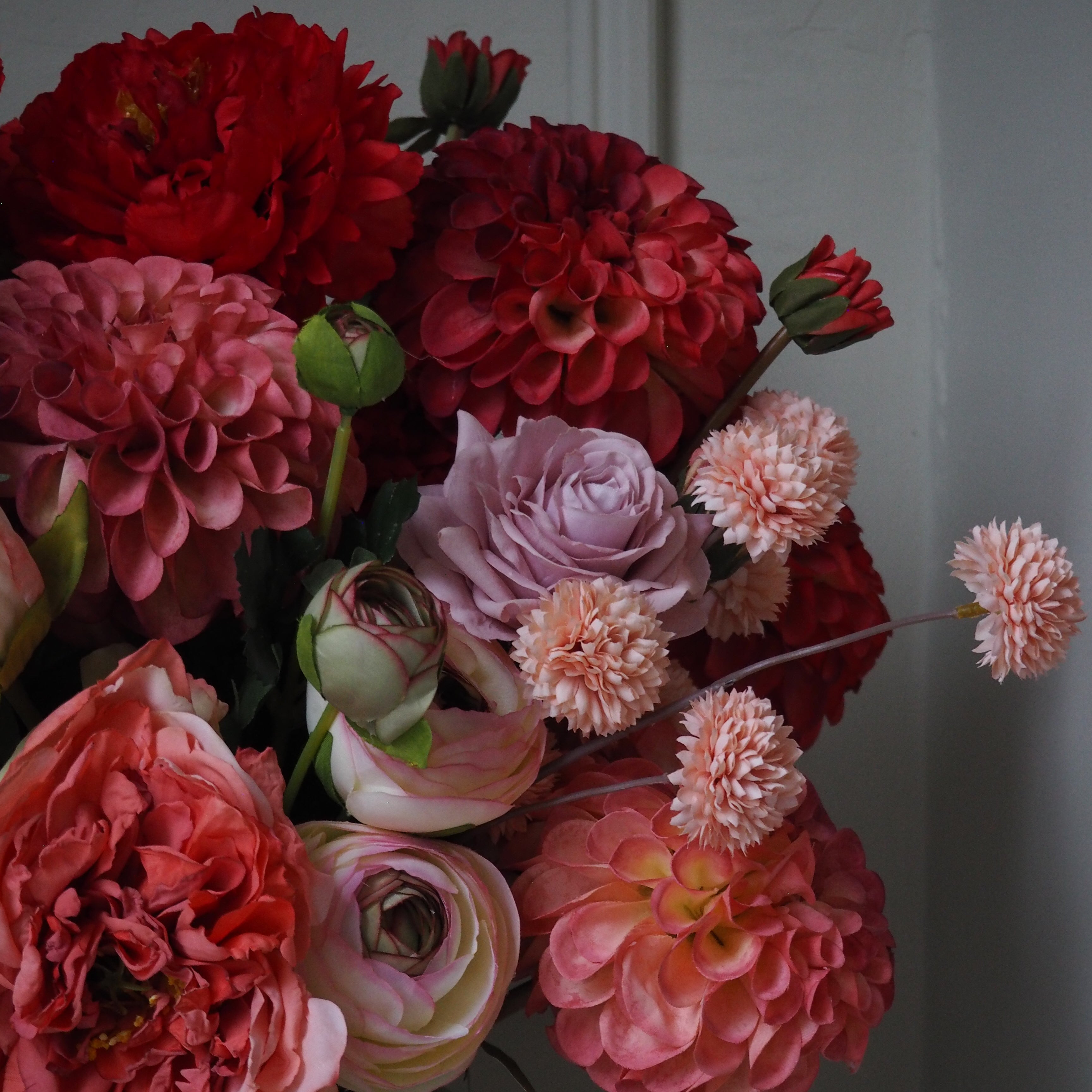 The Forever | Reds & Pinks | Faux Flower Arrangement