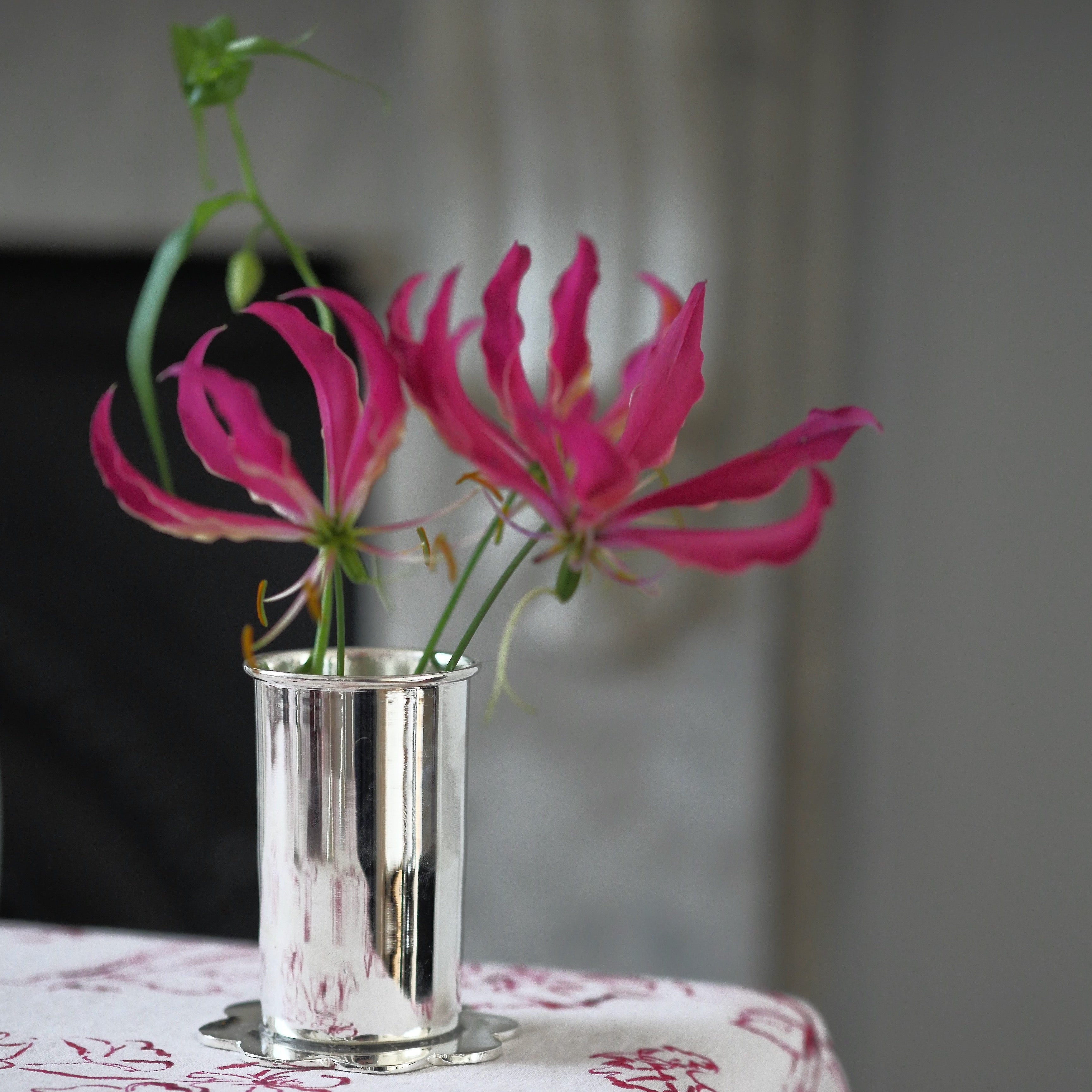 Scallop Silver Plate Bud Vase