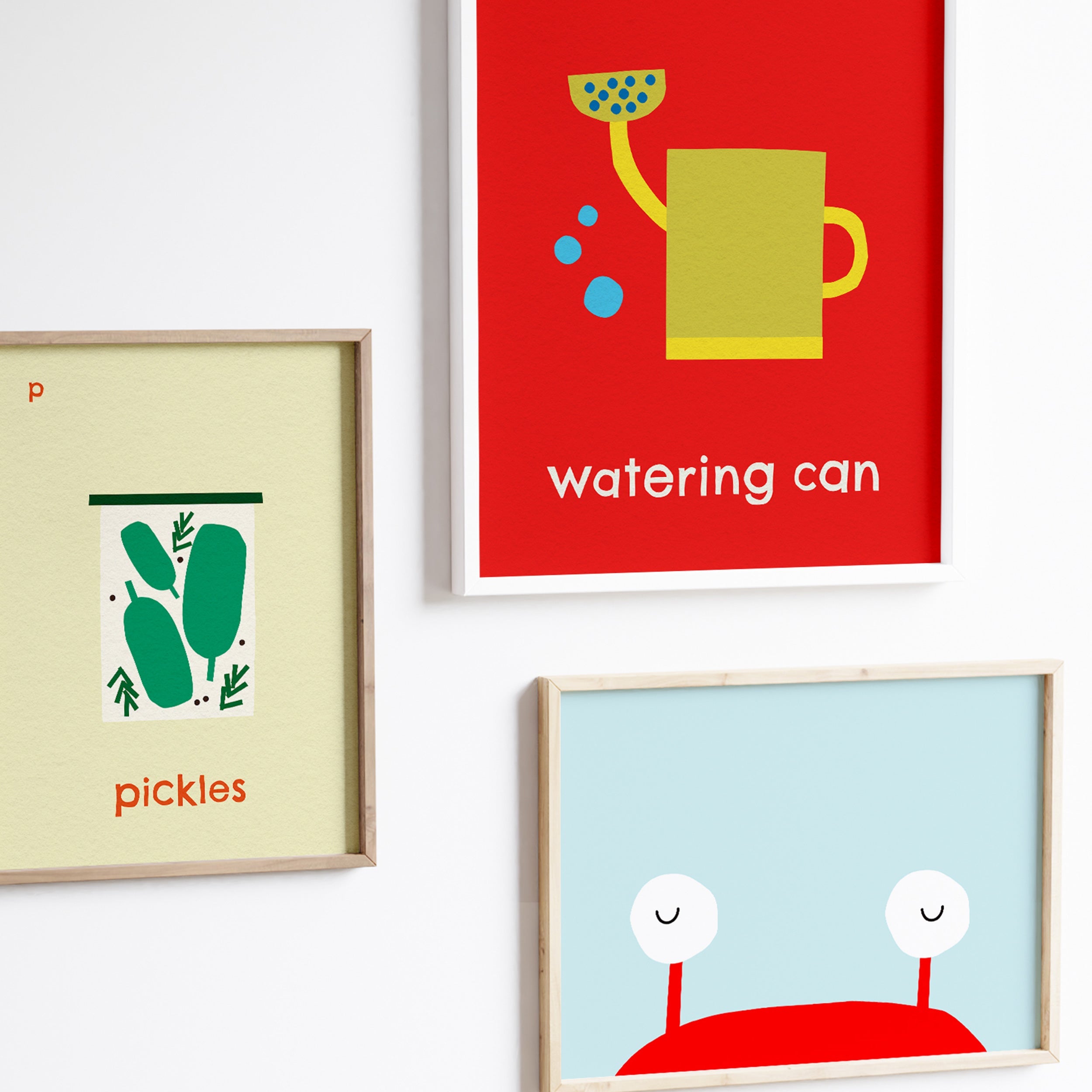 W for Watering Can | Giclée Fine Art Print