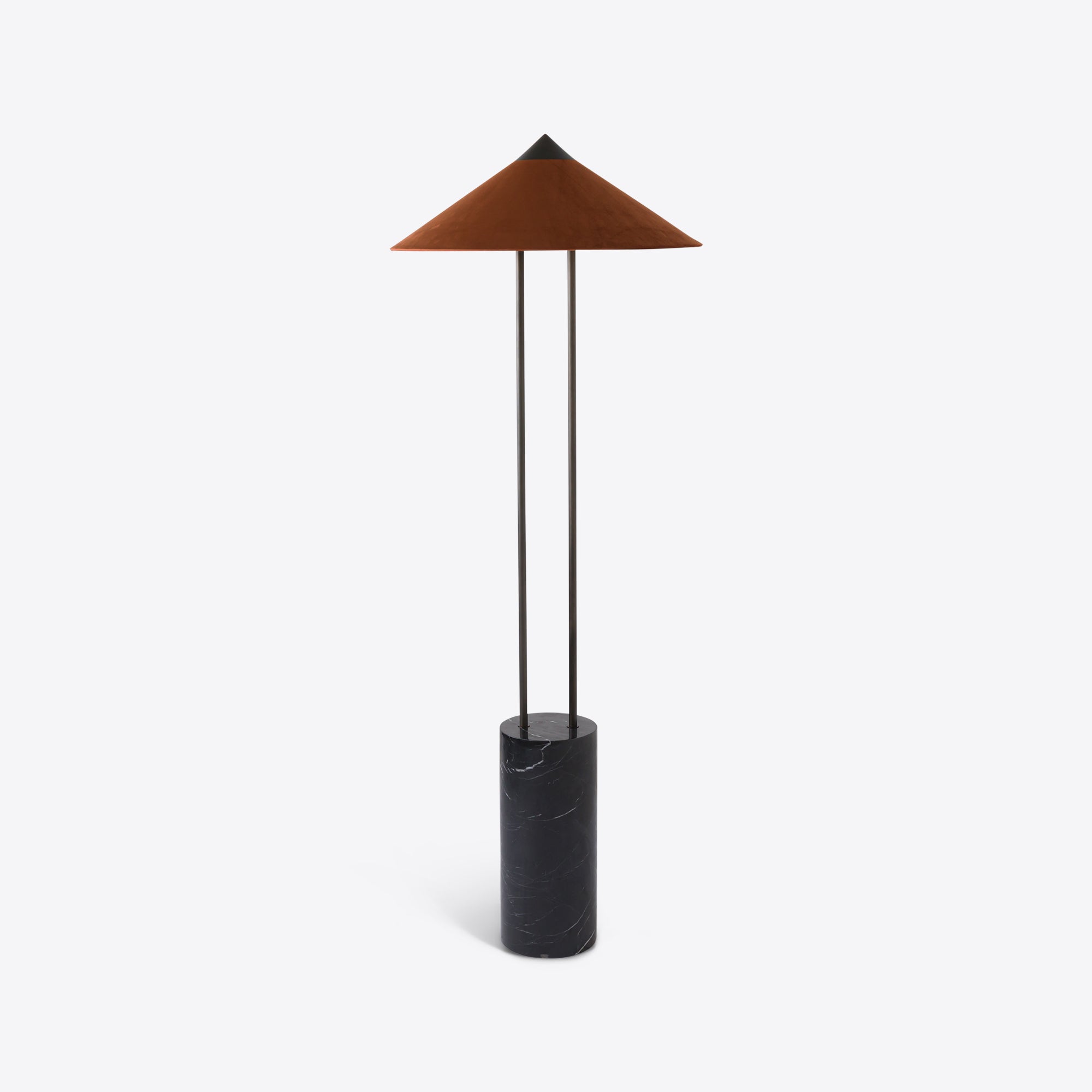 Titan Black Marble Floor Lamp
