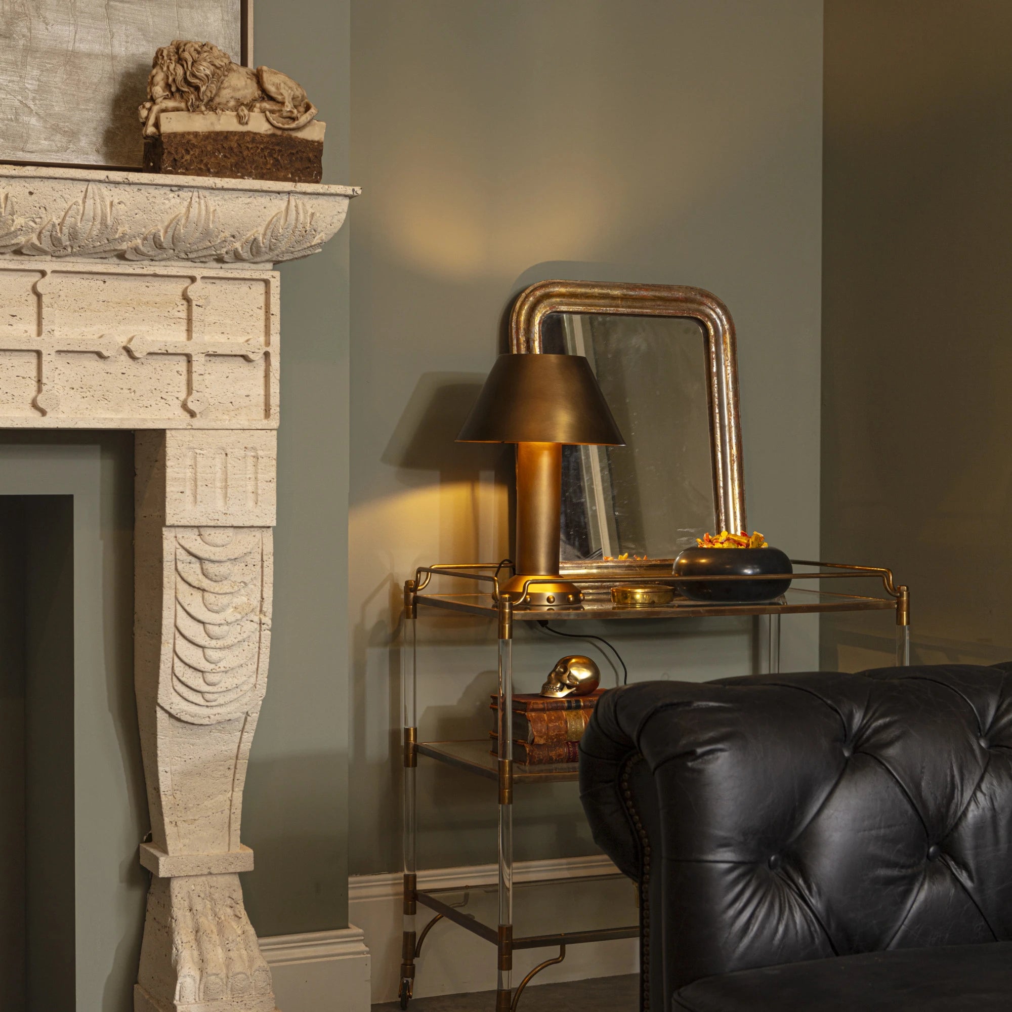 Structure Table Lamp B - Aged Brass