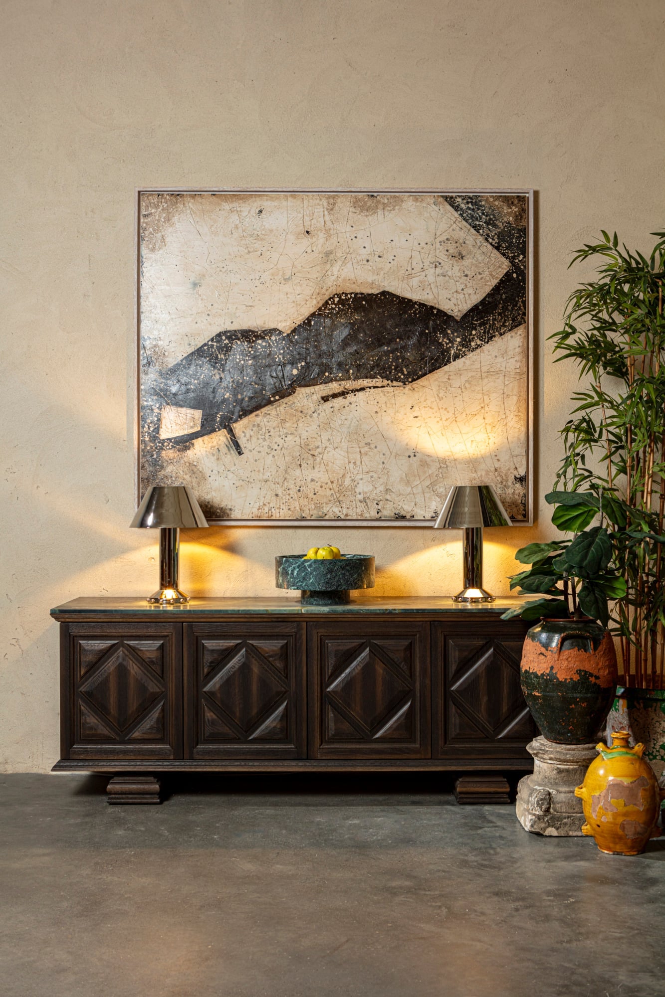 Structure Table Lamp B - Shiny Nickel