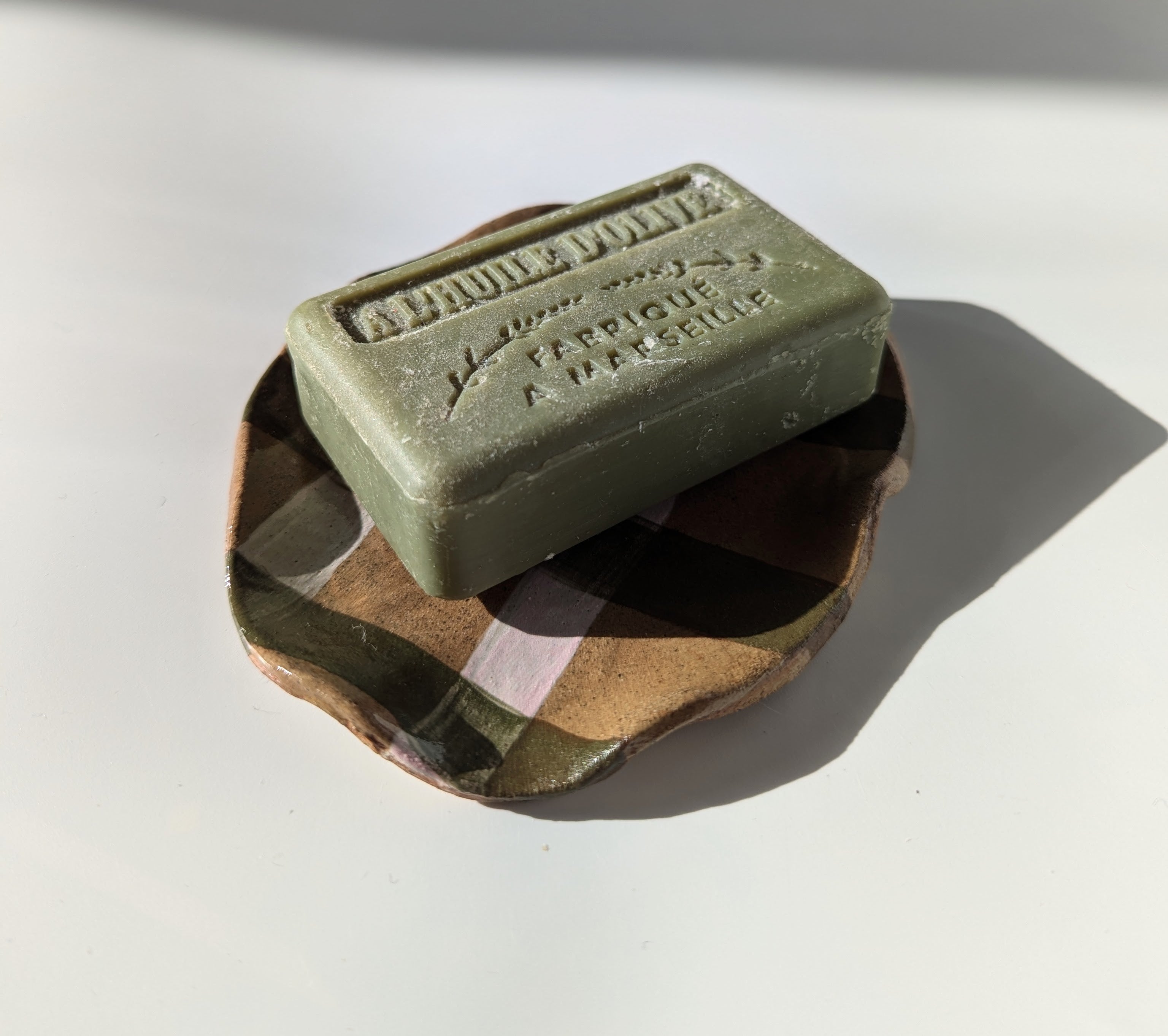 Wavy Gingham Soap Dish