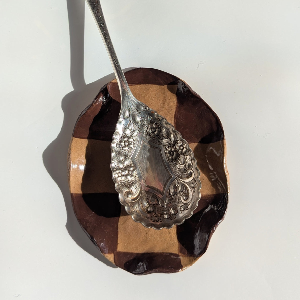 Checked Wavy Spoon Rest