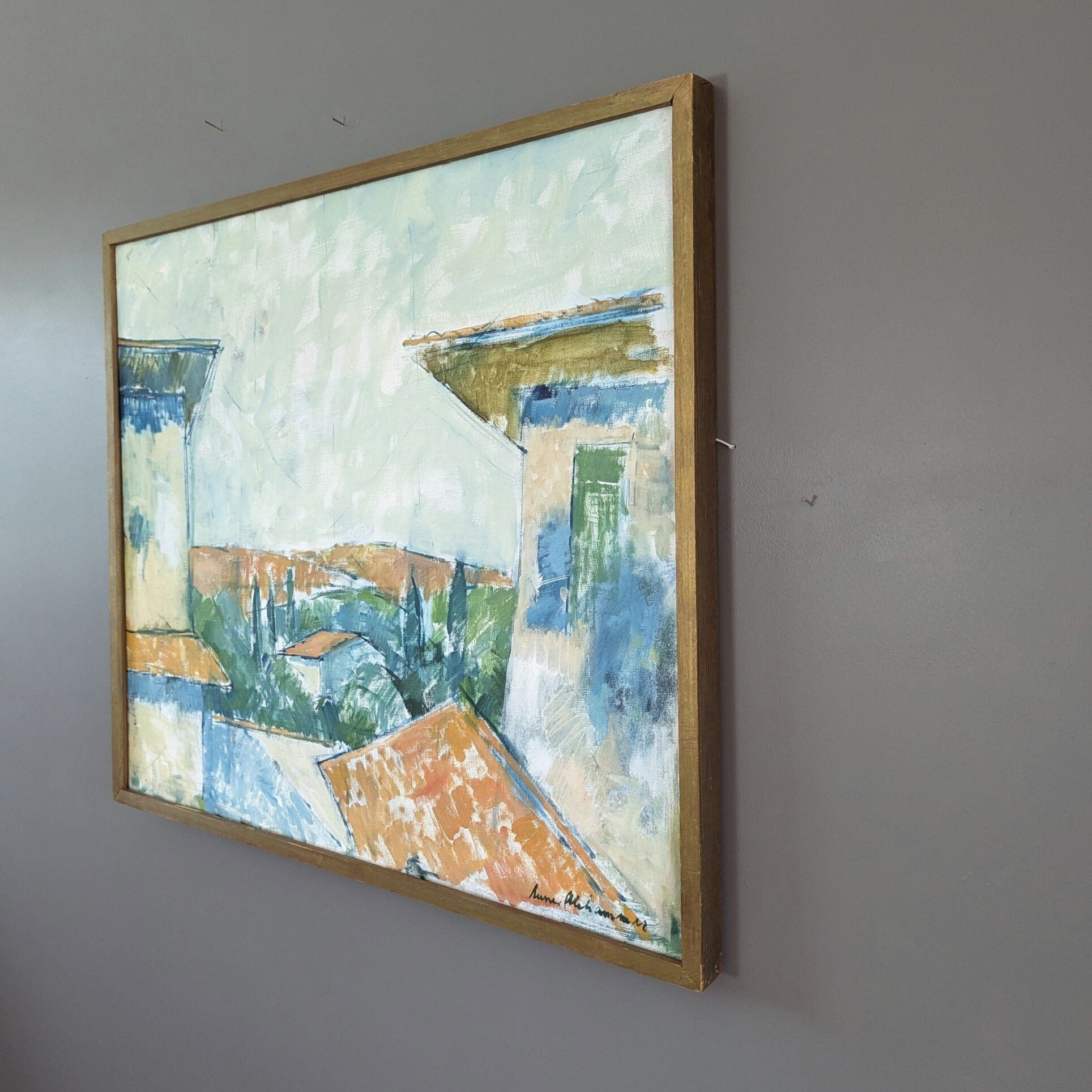 Rustic Houses Oil Painting