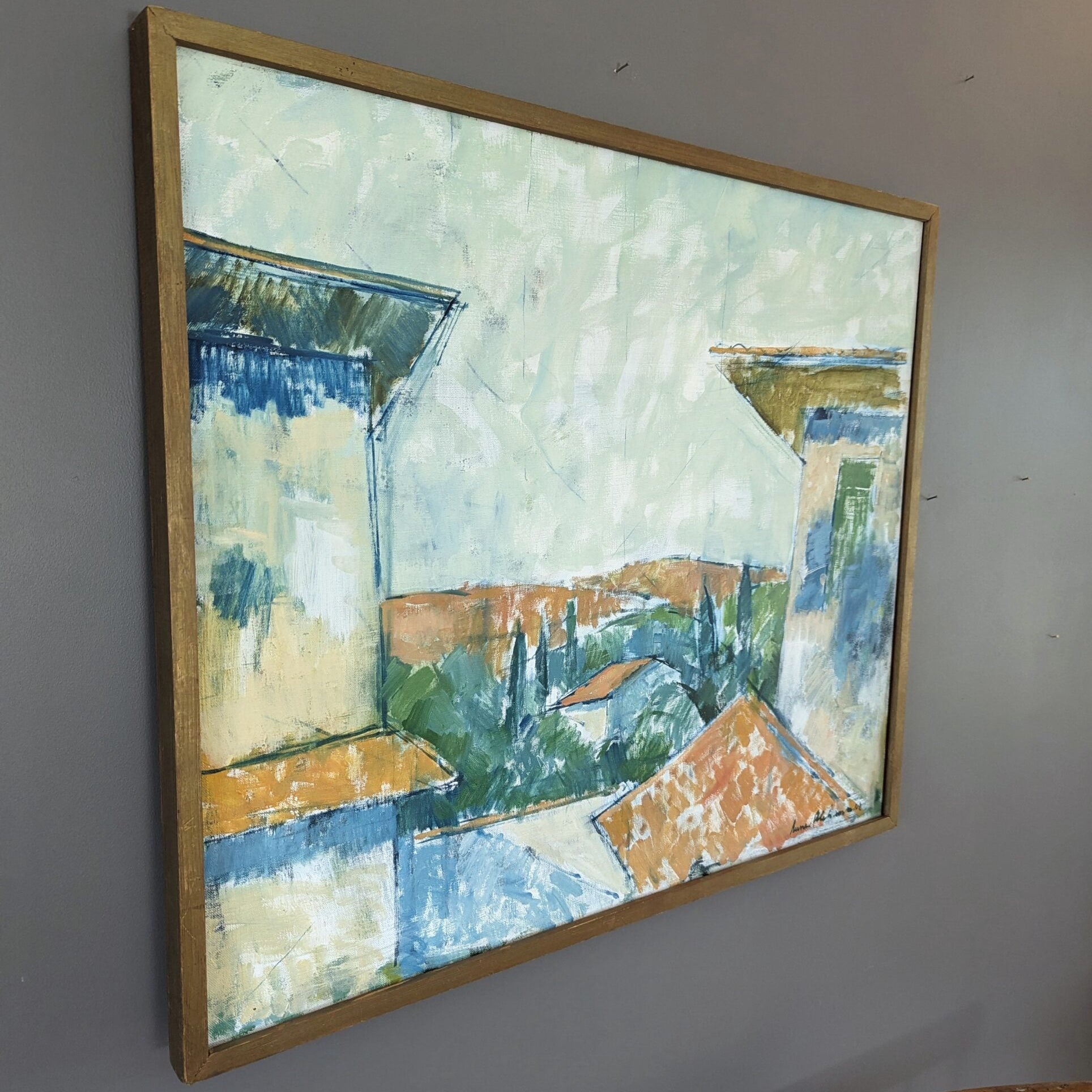 Rustic Houses Oil Painting
