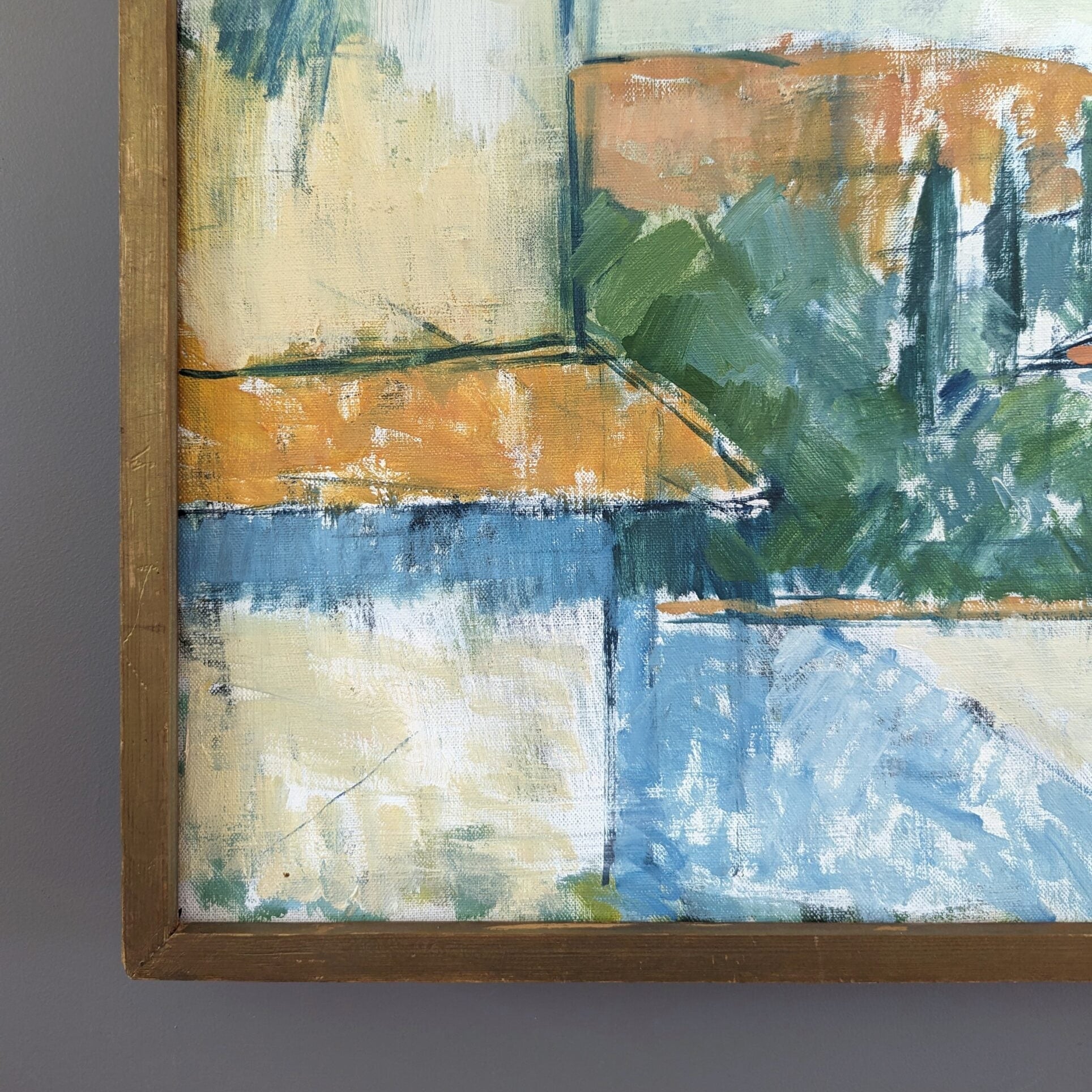 Rustic Houses Oil Painting