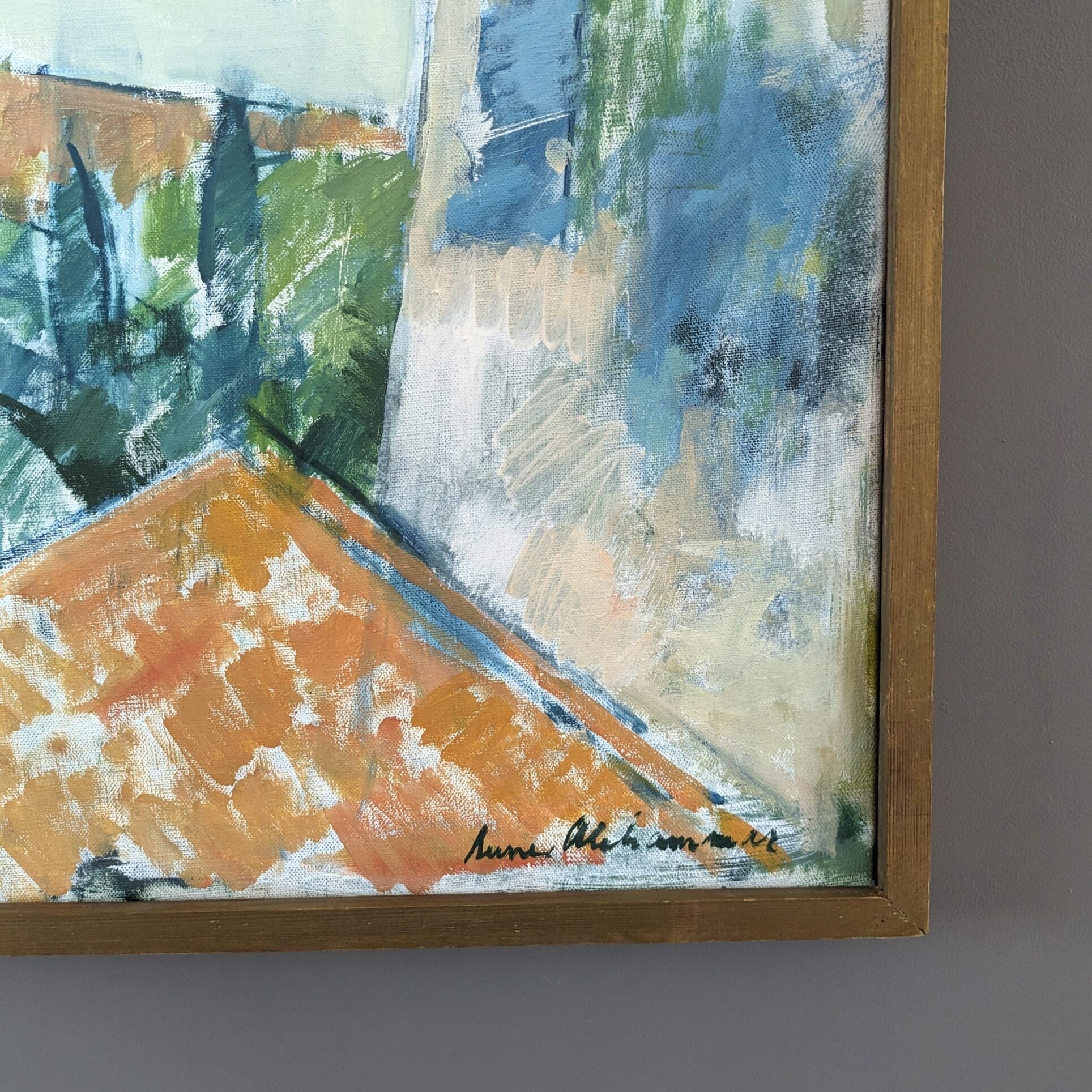Rustic Houses Oil Painting