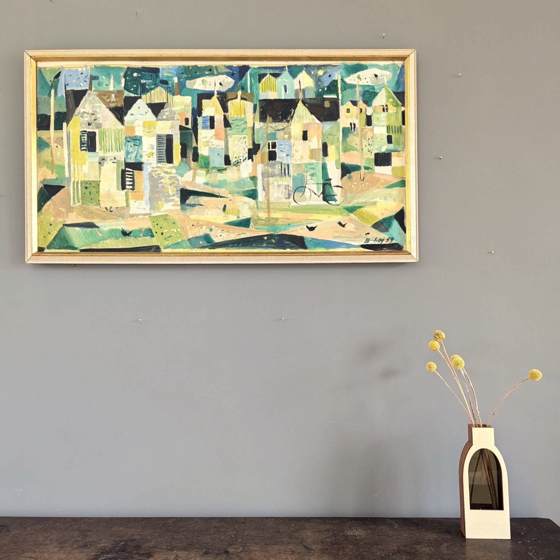 Geometric Neighbourhood Oil Painting