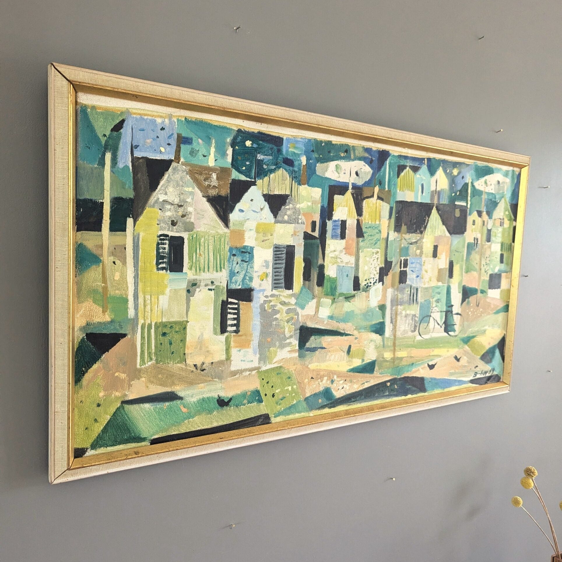 Geometric Neighbourhood Oil Painting