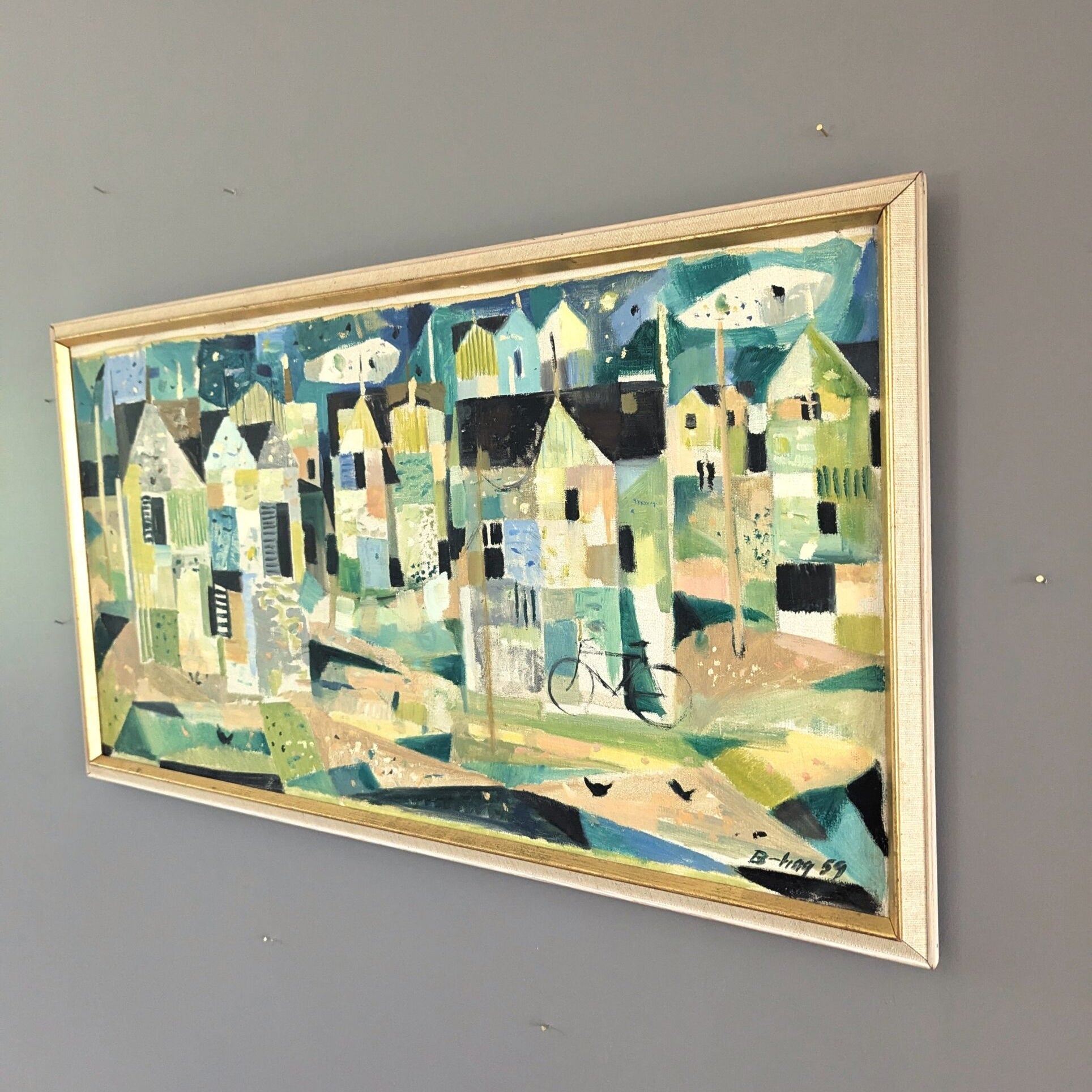 Geometric Neighbourhood Oil Painting