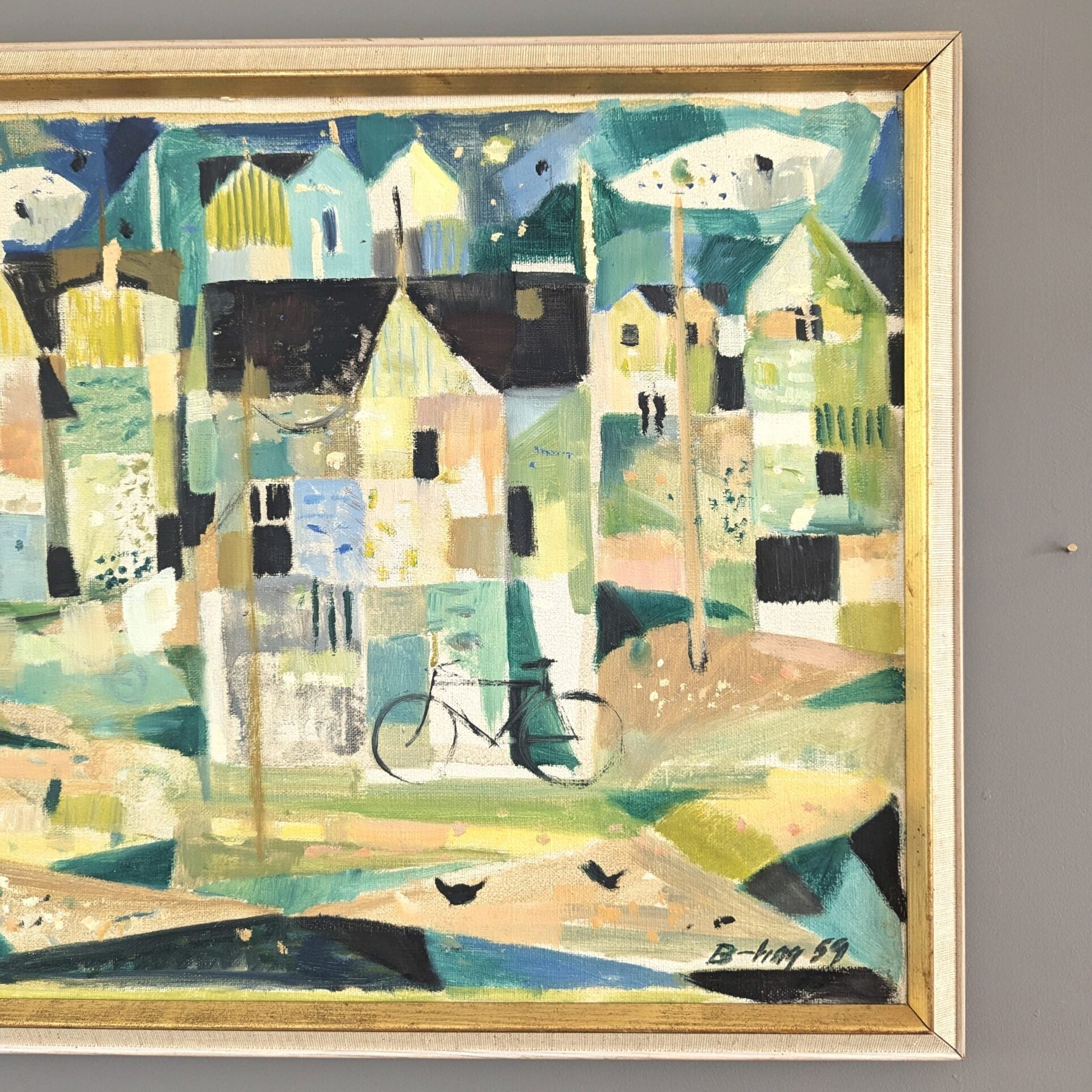 Geometric Neighbourhood Oil Painting