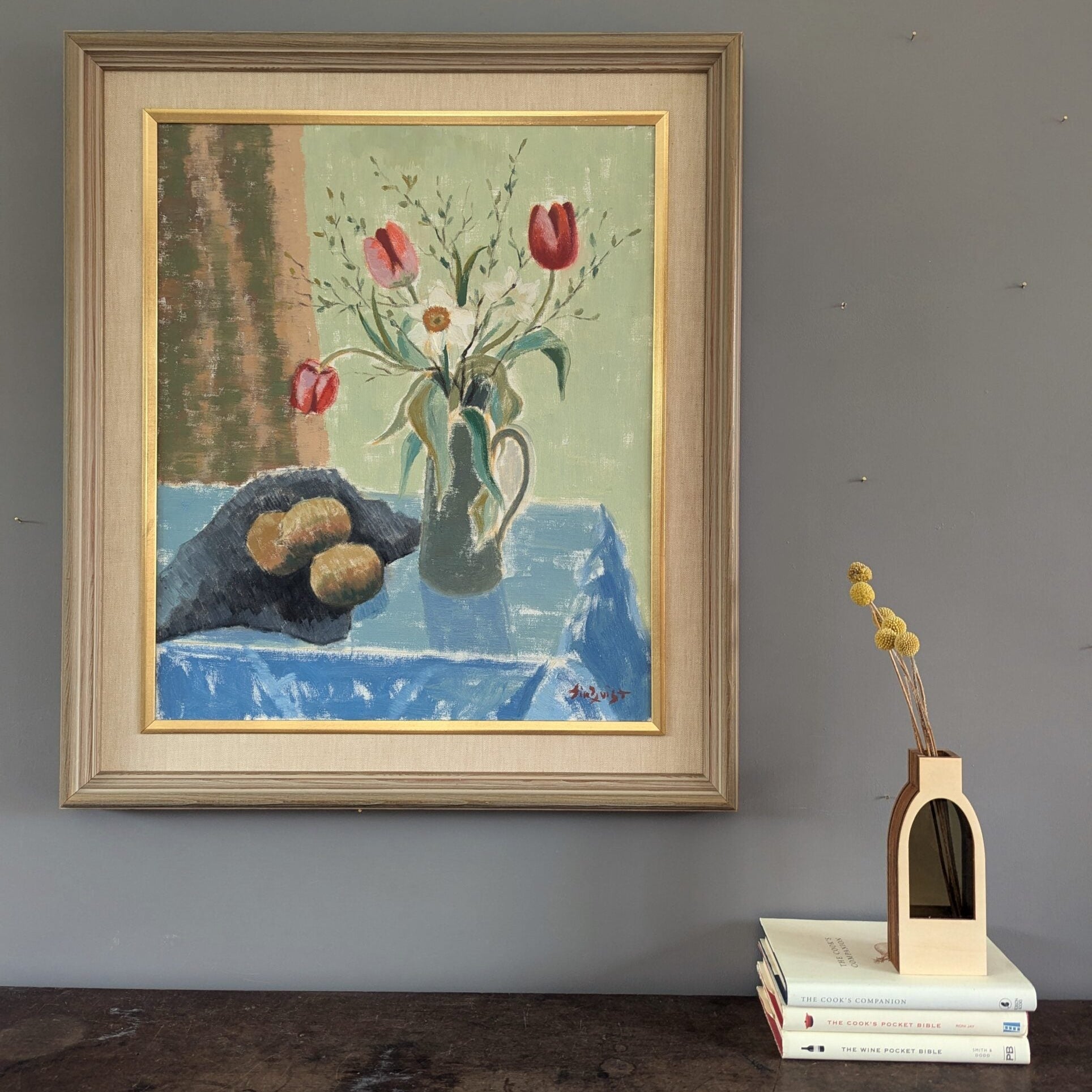 Tulips in a Jug Oil Painting