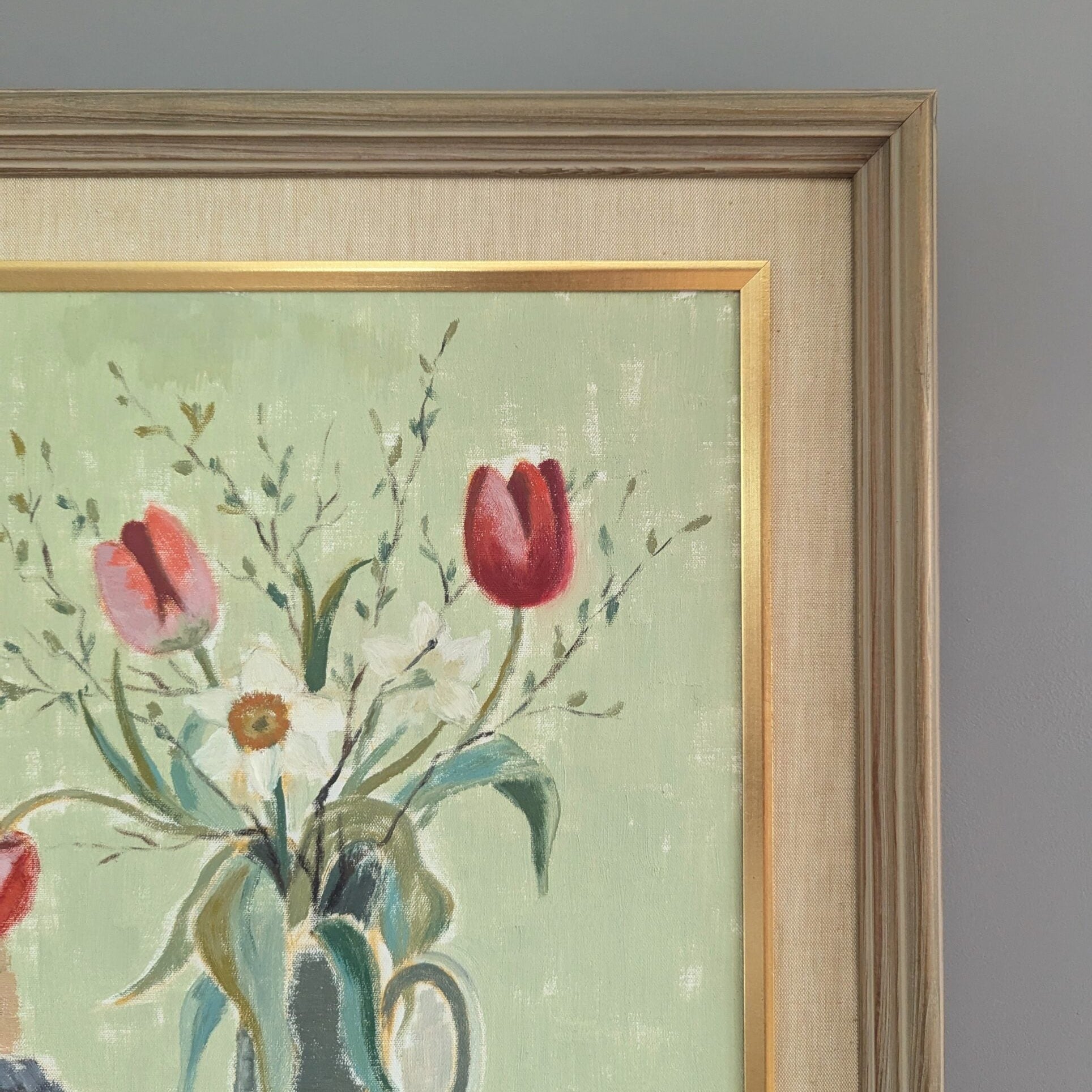Tulips in a Jug Oil Painting