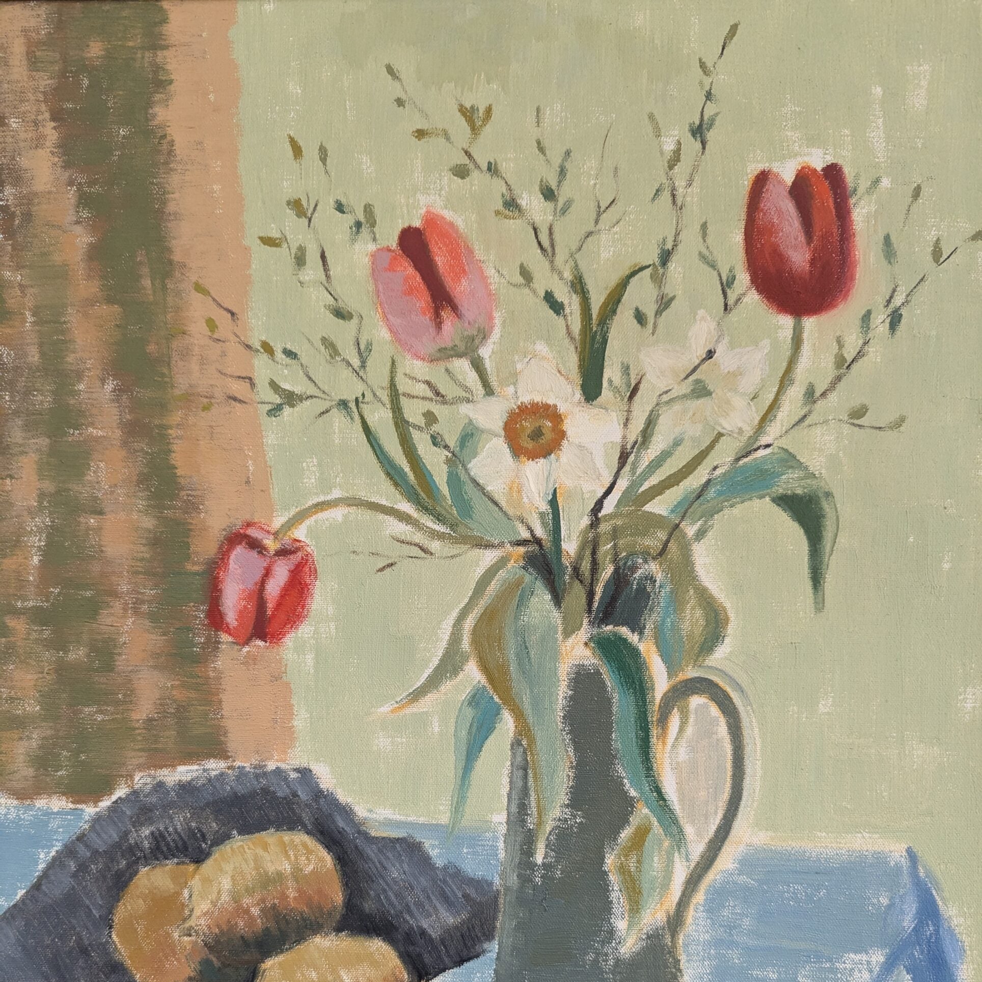 Tulips in a Jug Oil Painting