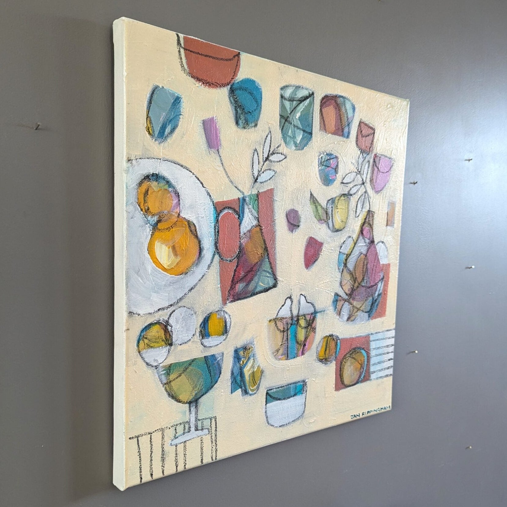 The Party Pastel Painting