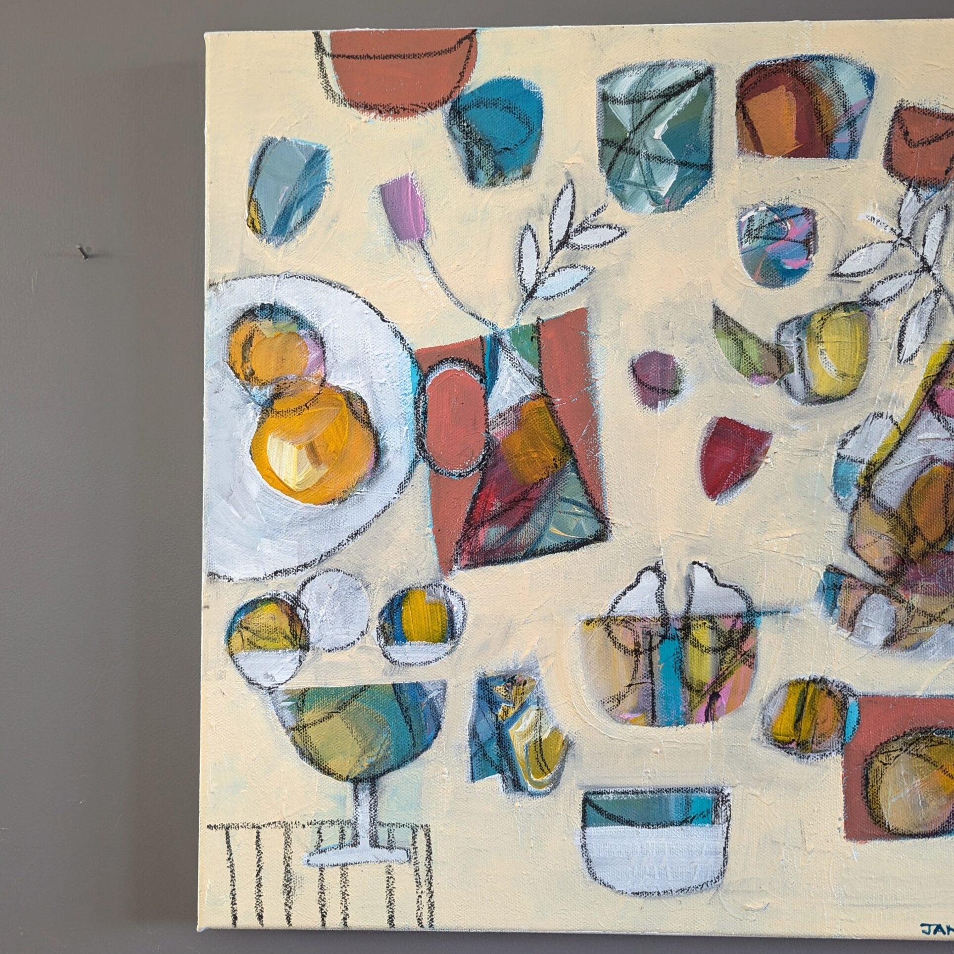 The Party Pastel Painting