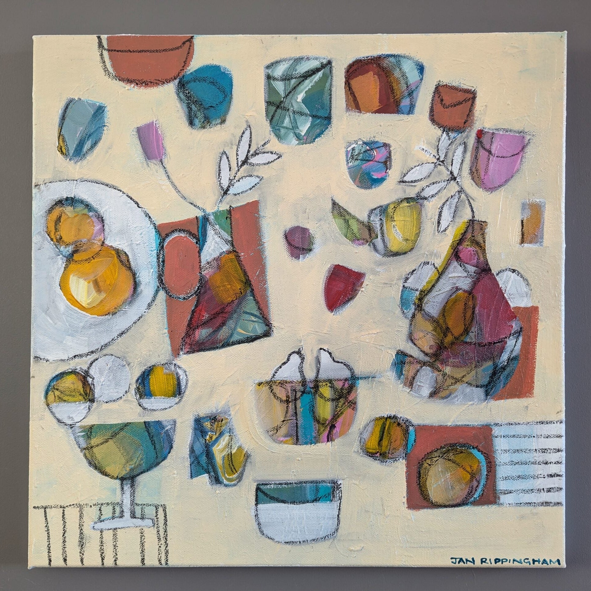 The Party Pastel Painting