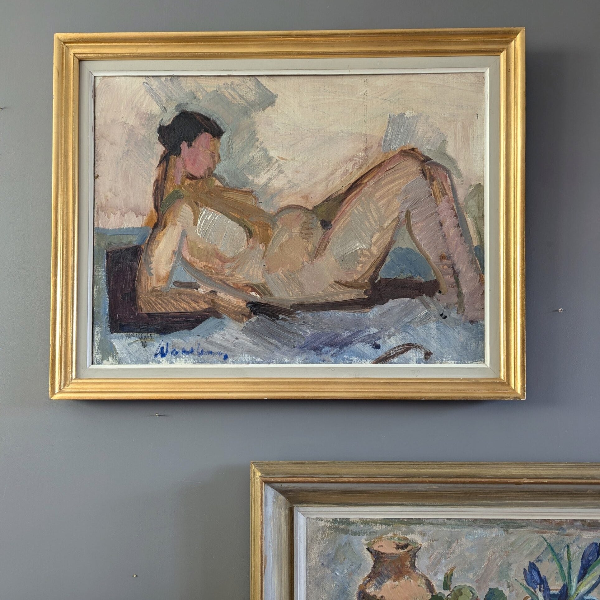 The Expectant Nude Oil Painting
